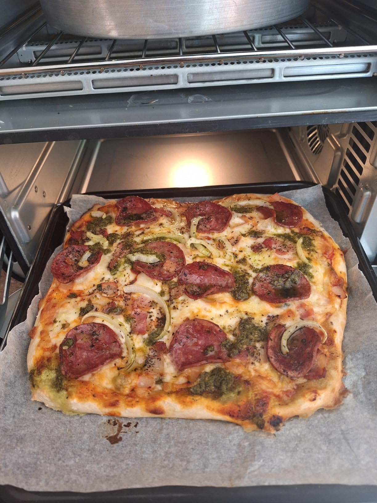 Ninja DCT451 12-in-1 Smart Double Oven with FlexDoor, Thermometer, FlavorSeal, Smart Finish, Rapid Top Convection and Air Fry Bottom, Stainless Steel customer photo 1