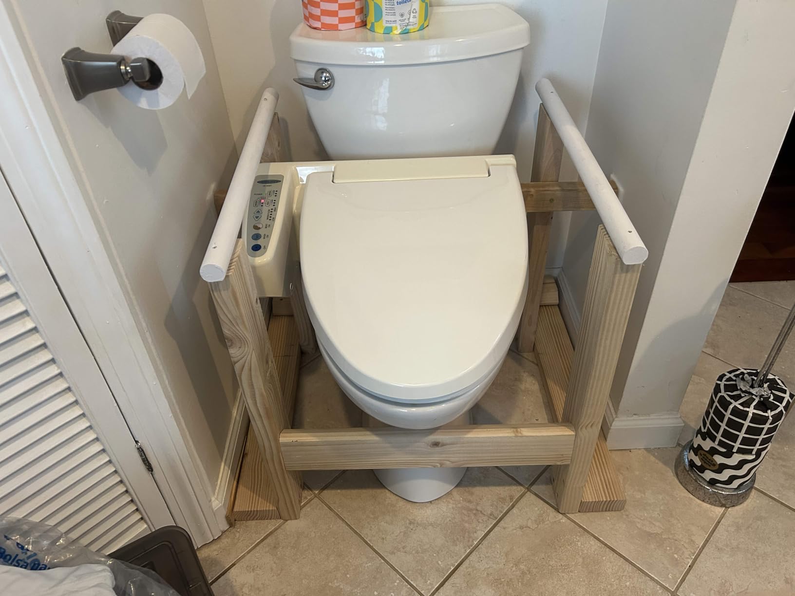 Toilet Safety Rails for Seniors Adjustable Detachable Fits Most Toilets customer photo 1