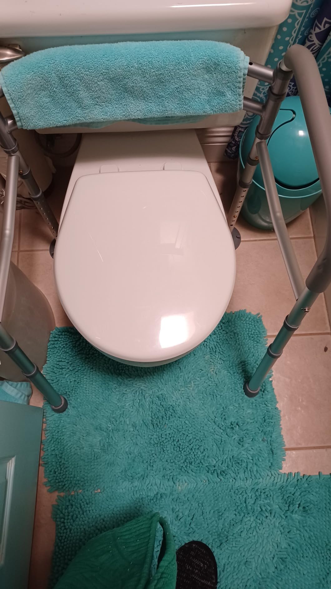 Toilet Safety Rails for Seniors Adjustable Detachable Fits Most Toilets customer photo 2