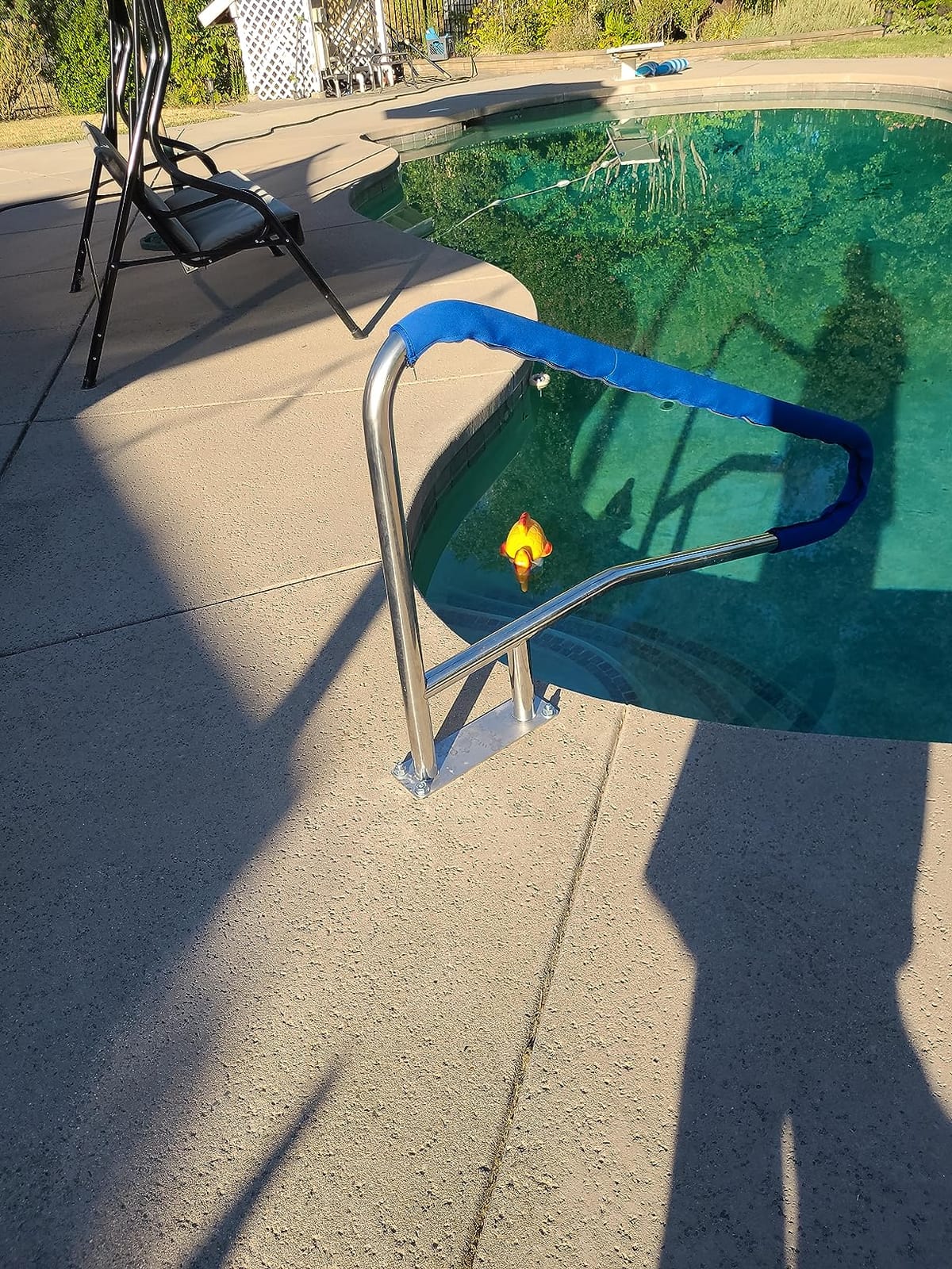 Pool Rail for inground Pools(54x32), 304SS Swimming Pool handrail w/Cover customer photo 1