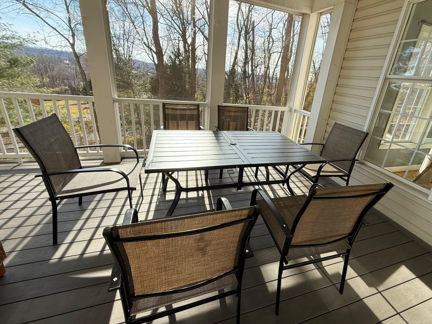 SUNSHINE VALLEY 7pc Patio Dining Set, 60