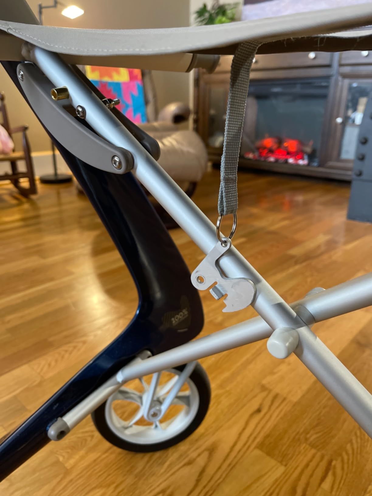 byACRE Carbon Ultralight Rollator Walker, 10.6 lbs, Royal Blue, Regular customer photo 2