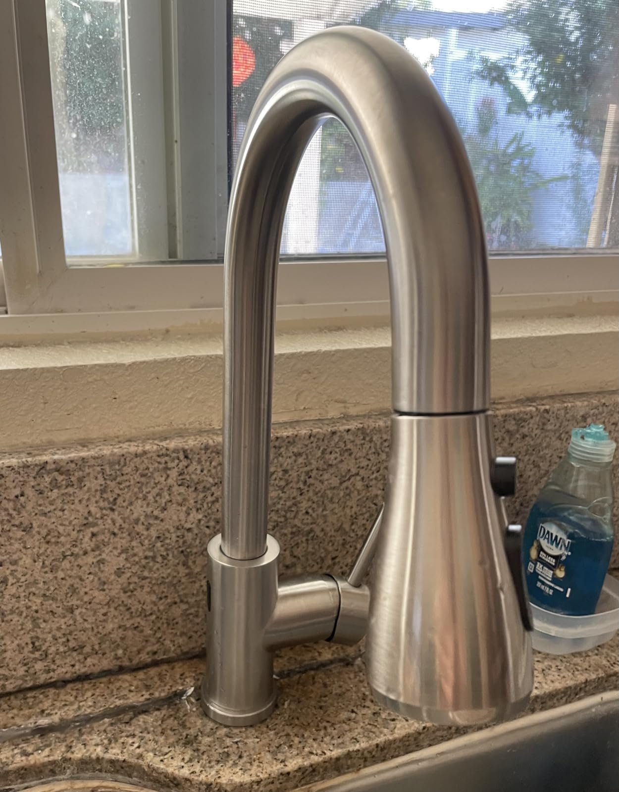 Kicimpro Touchless Kitchen Faucet with Pull Down Sprayer Brushed Nickel, Side Motion Sensor Kitchen Touchless Faucet with Water Line, Two Control Modes Touchless Faucet for Kitchen Sink, Single Handle customer photo 2