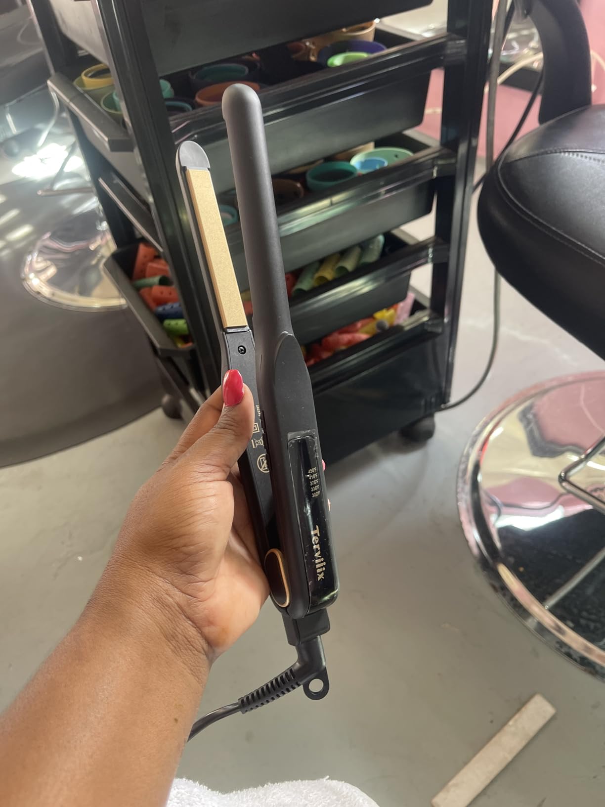 Terviiix 1/2'' Flat Iron for Short Hair, 2-in-1 Straightener and Curler customer photo 1