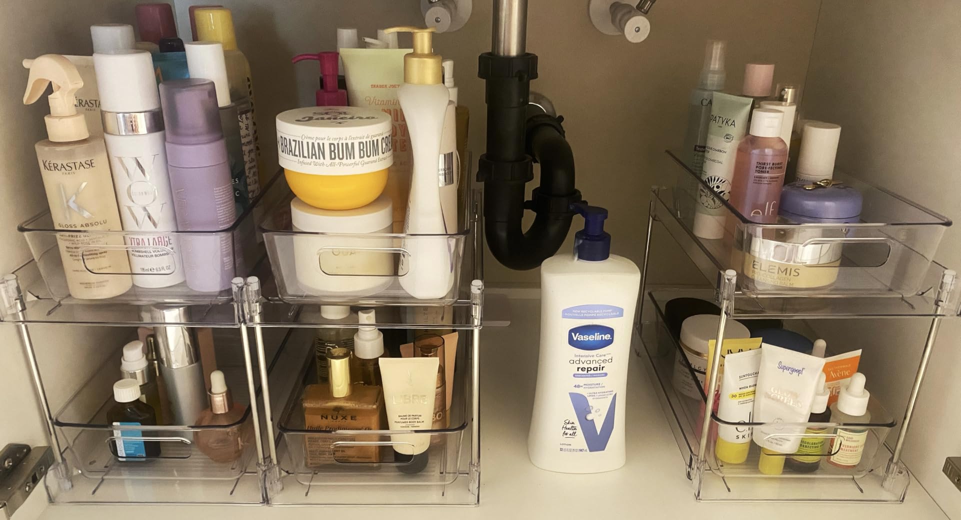 Vtopmart 4 Pack Pull Out Bathroom Under Sink Organizer (S-Standard) customer photo 1