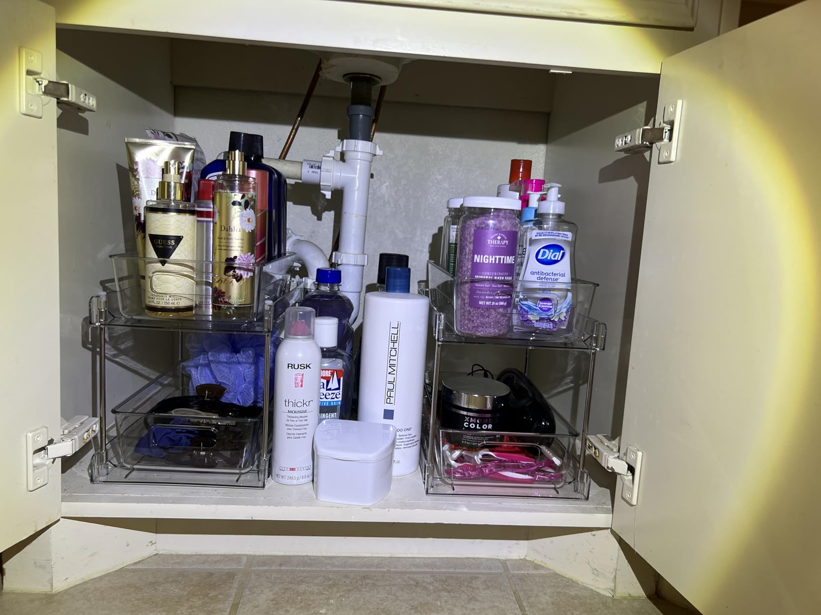 Vtopmart 4 Pack Pull Out Bathroom Under Sink Organizer (S-Standard) customer photo 2