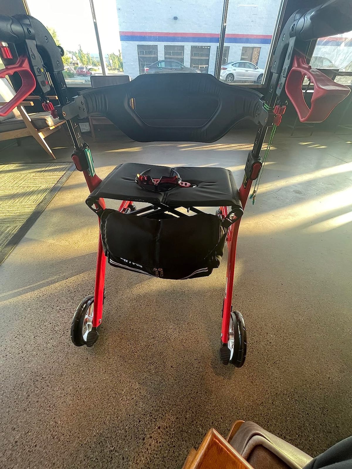 Drive Medical Nitro Sprint Rollator Walker with Seat, Standard, Black customer photo 2