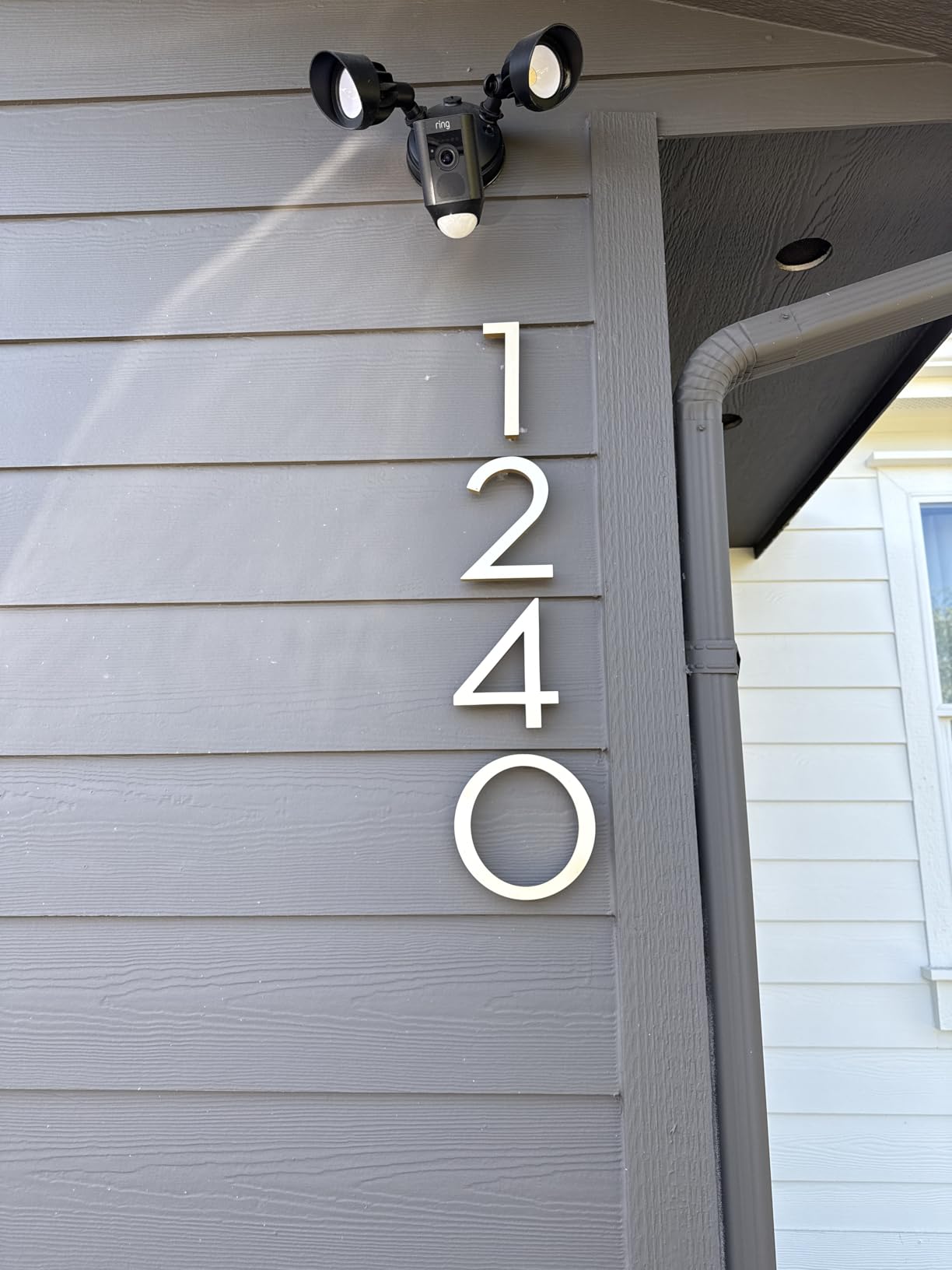 HASWARE 4 Inch Floating House Numbers Modern Outdoor Address Numerals customer photo 1