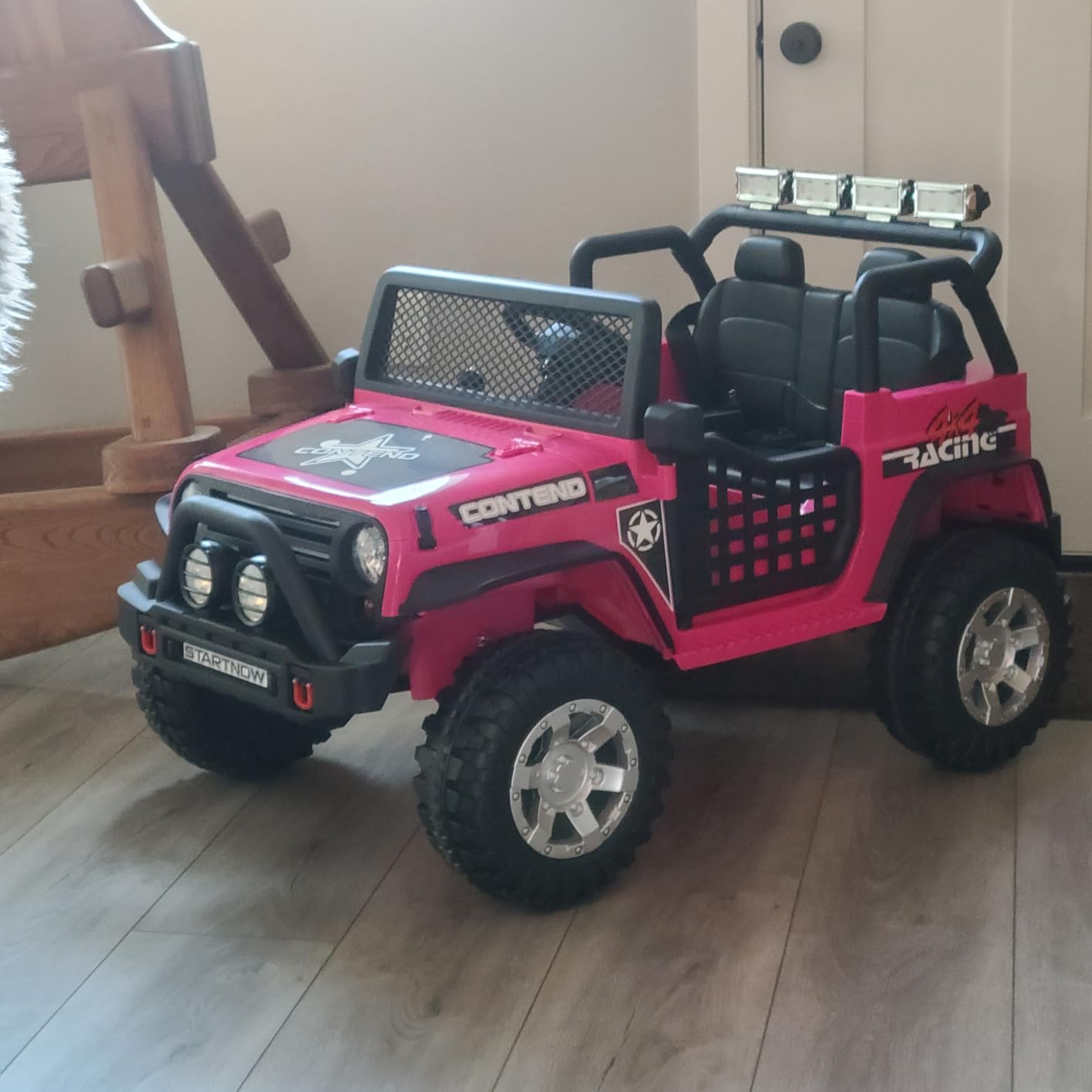 SEHOMY Electric Car for Kids 110LBS, 2-Seater, Parent Remote, Dual Motor customer photo 2