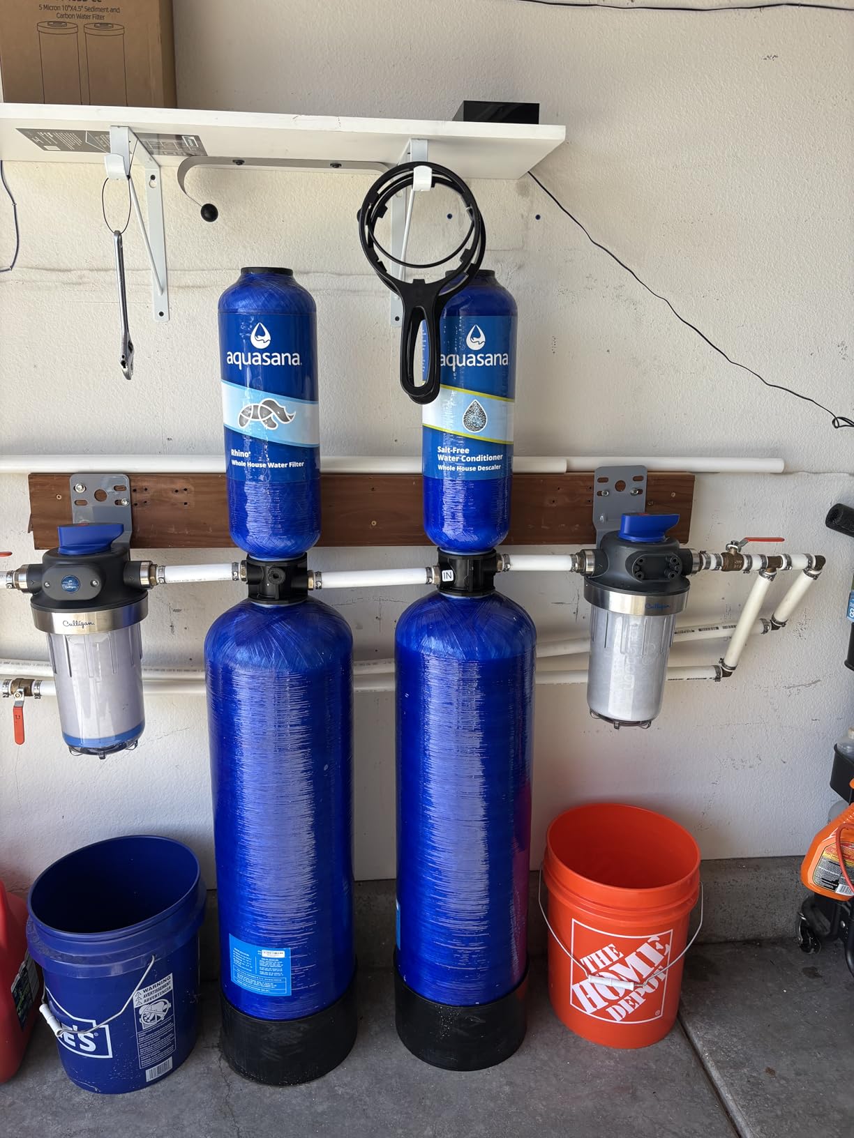 Aquasana Whole House Water Filter System | 1,000,000 Gallons | Carbon & KDF Media | Reduces 97% Chlorine & Sediment | Includes Pre- and Post-Filters | Rhino WH-1000 customer photo 2