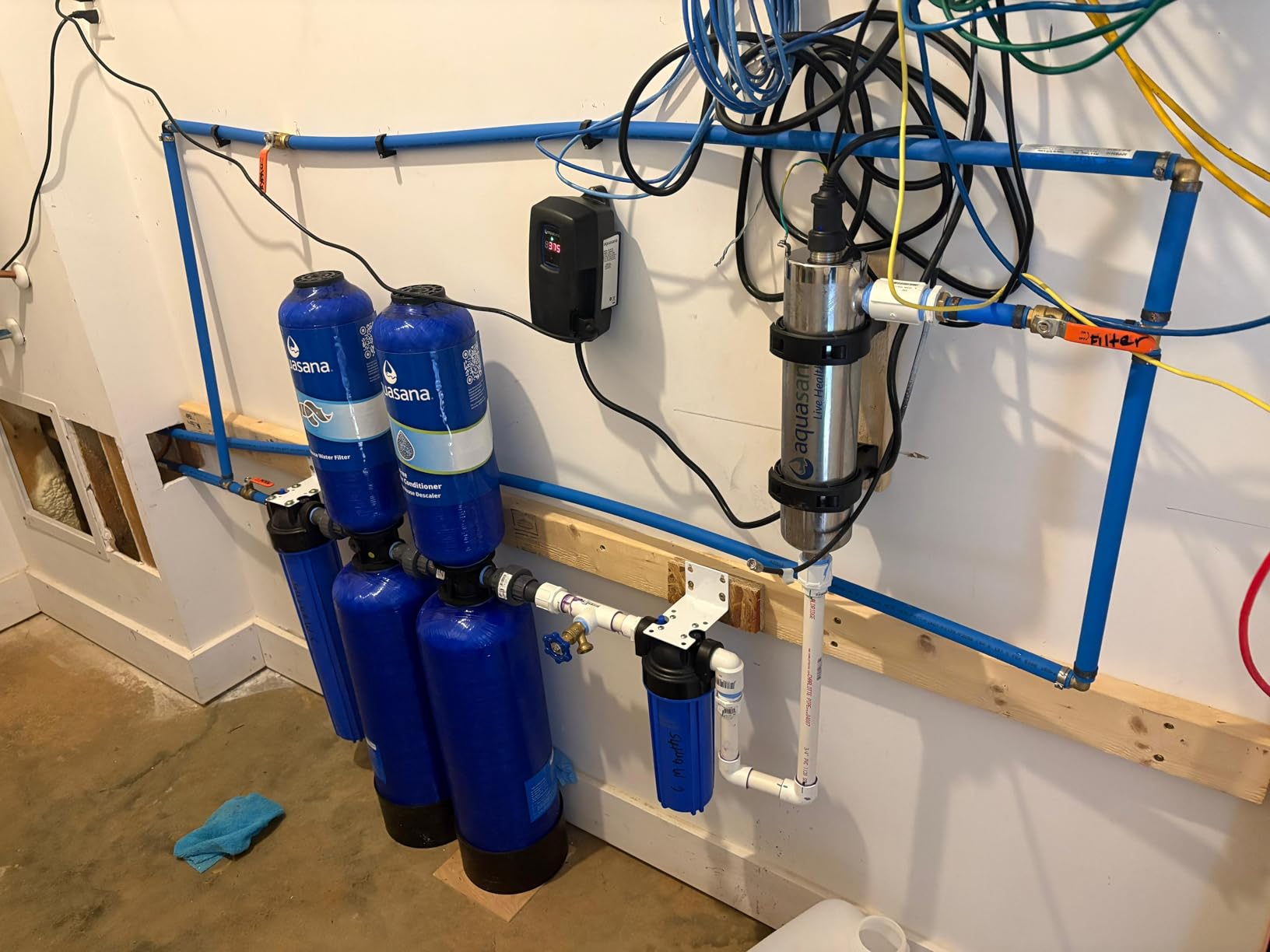 Aquasana Whole House Well Water Filter | 500K-Gallon | UV | WH-Well-CT-UVS | 5-Year Filter | 14.7 GPM | Carbon & KDF | Reduces Chlorine, Bacteria & Viruses | Salt-Free Scale Control | 5-Year Warranty customer photo 1