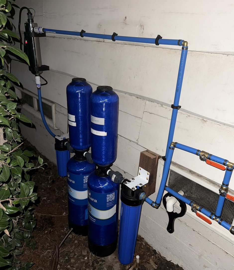 Aquasana Whole House Well Water Filter | 500K-Gallon | UV | WH-Well-CT-UVS | 5-Year Filter | 14.7 GPM | Carbon & KDF | Reduces Chlorine, Bacteria & Viruses | Salt-Free Scale Control | 5-Year Warranty customer photo 2