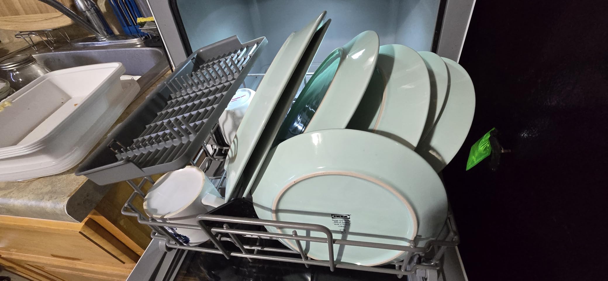 COMFEE' Portable Dishwasher Countertop with 5L Built-in Water Tank, No Hookup Needed, 6 Programs, 360° Dual Spray, 192°F High-Temp& Air-Dry Function, Mini Dishwasher for RVs, White customer photo 2