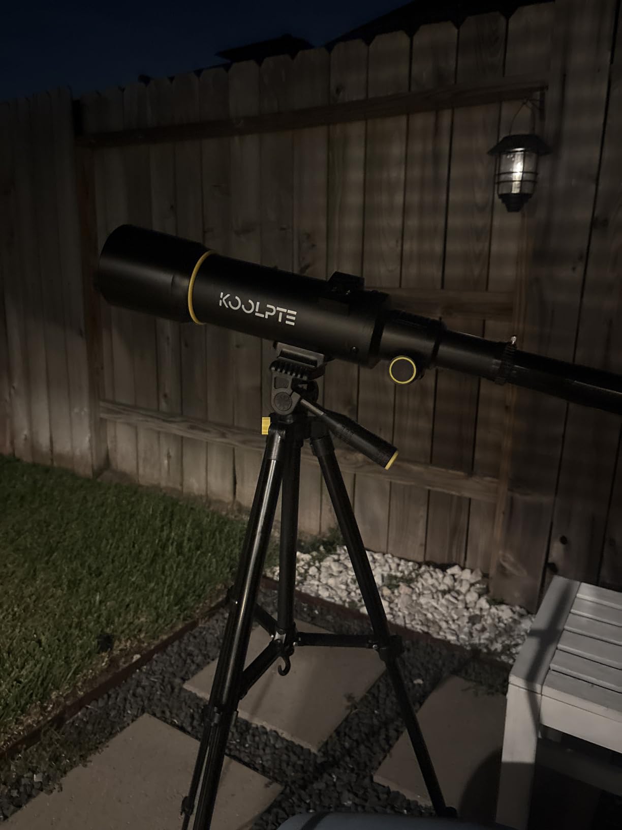 Koolpte Telescope for Kids, 70mm/400mm Travel Refractor Kit, Black customer photo 1