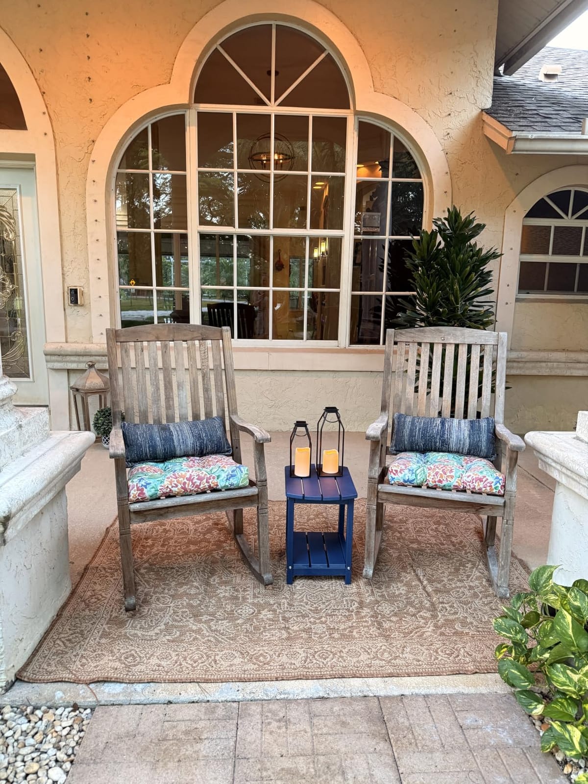 Adirondack Square Outdoor Side Table,2-Tier Storage Patio Side Table, HDPE End Tables for Backyard Pool Porch Garden Lawn customer photo 1