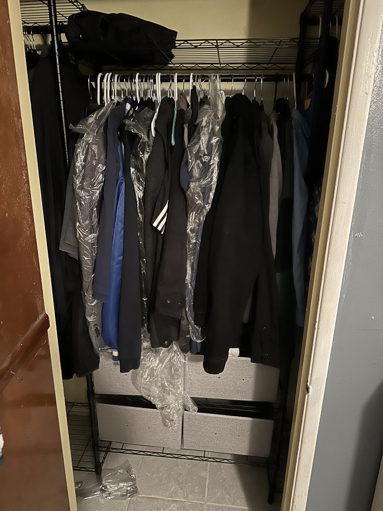 Golpart Heavy Duty Clothes Rack Metal Wardrobe with Adjustable Wire Shelves customer photo 2
