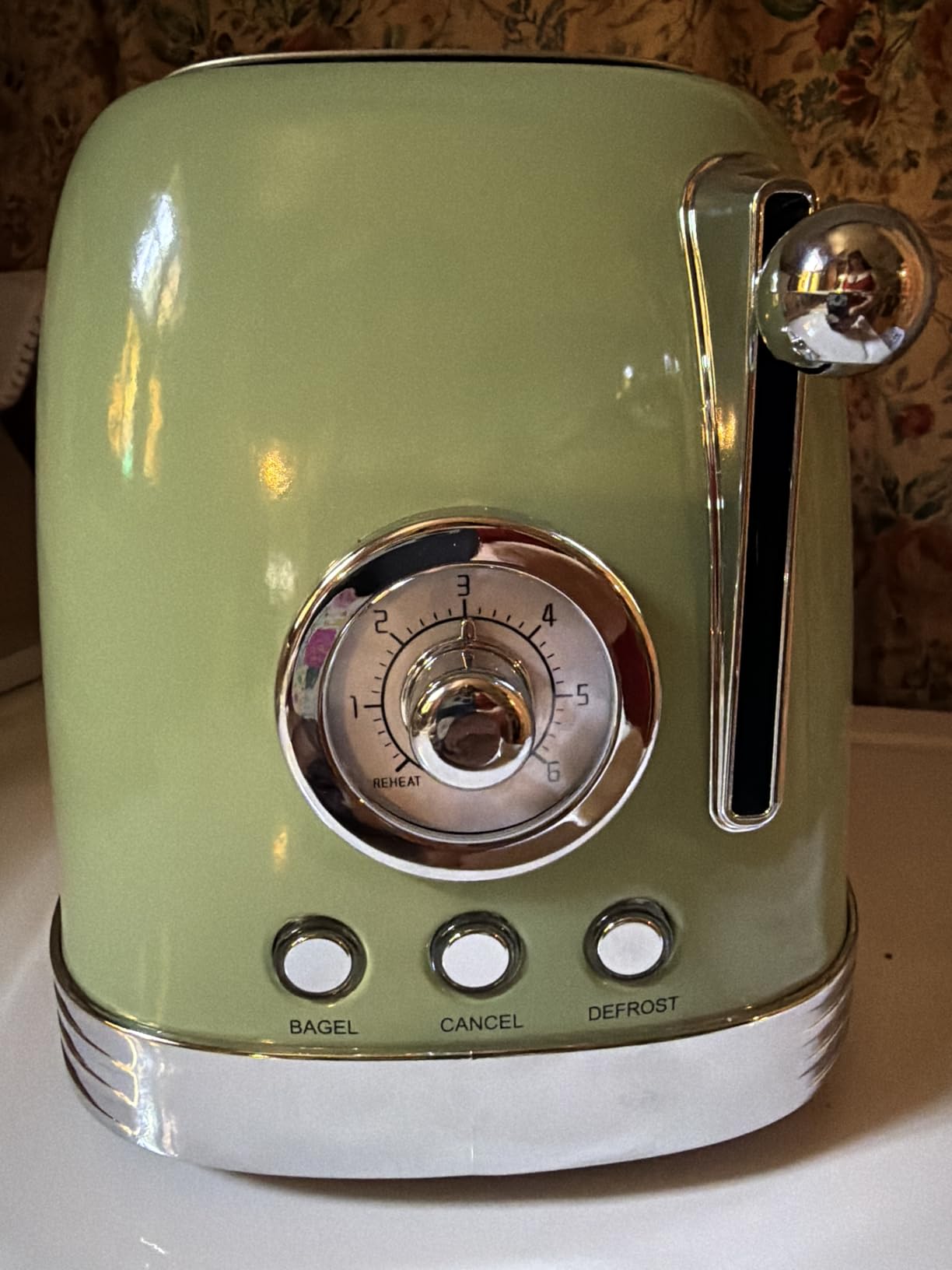 Wiltal Retro Green 2-Slice Bread Toaster | 1.58
