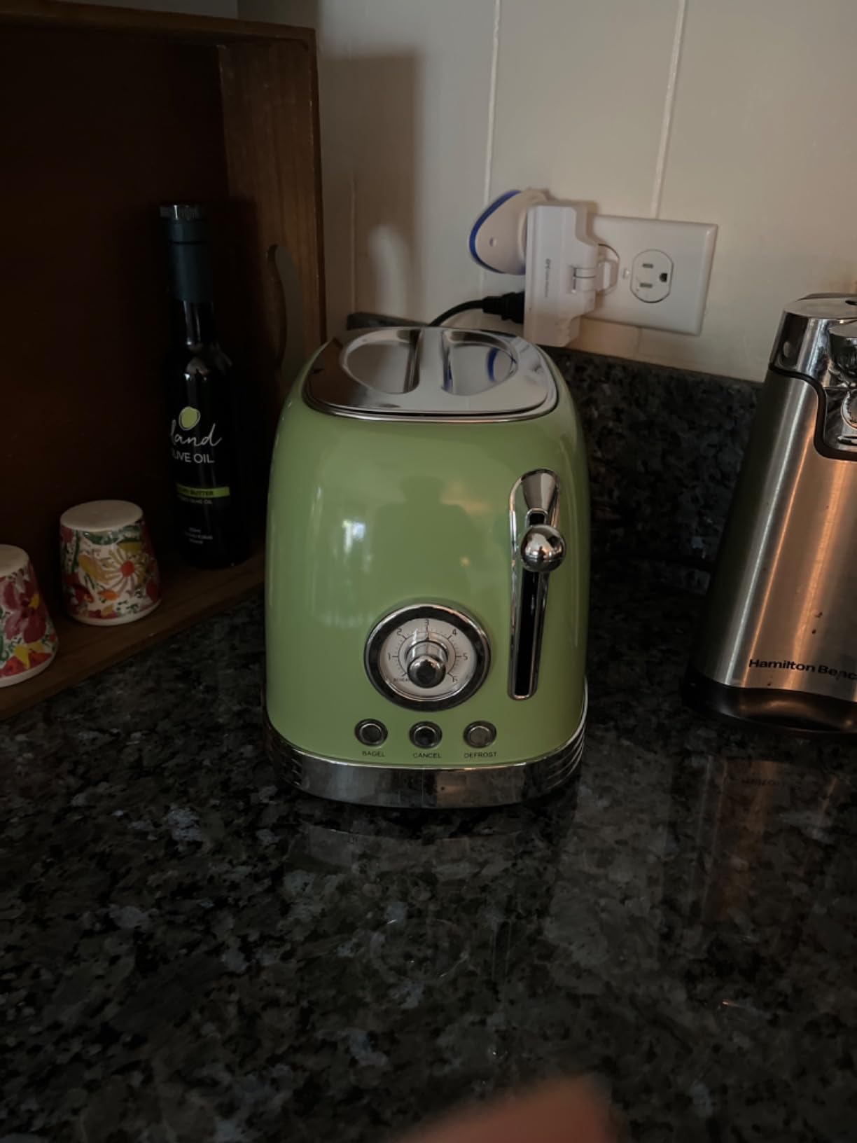 Wiltal Retro Green 2-Slice Bread Toaster | 1.58