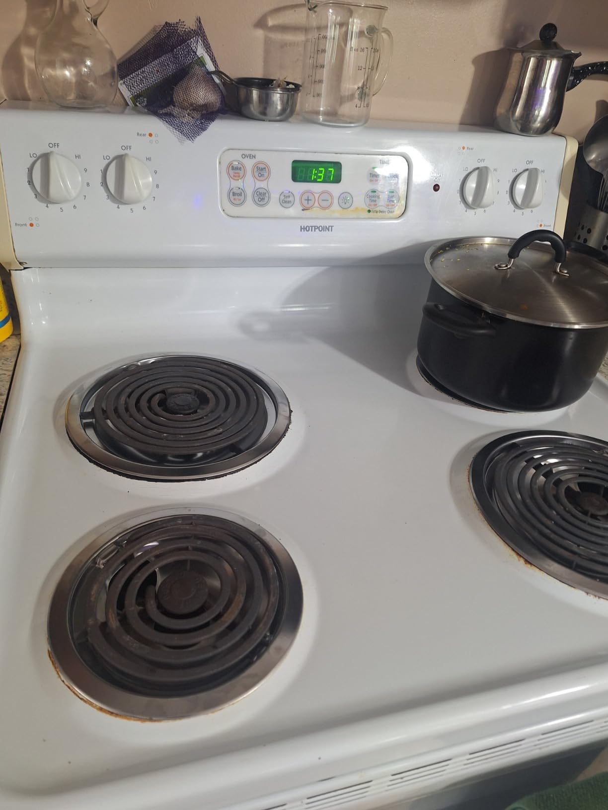 Electric Stove Drip Pans for GE Hotpoint Kenmore, Chrome 4-Pack | Includes 2x6