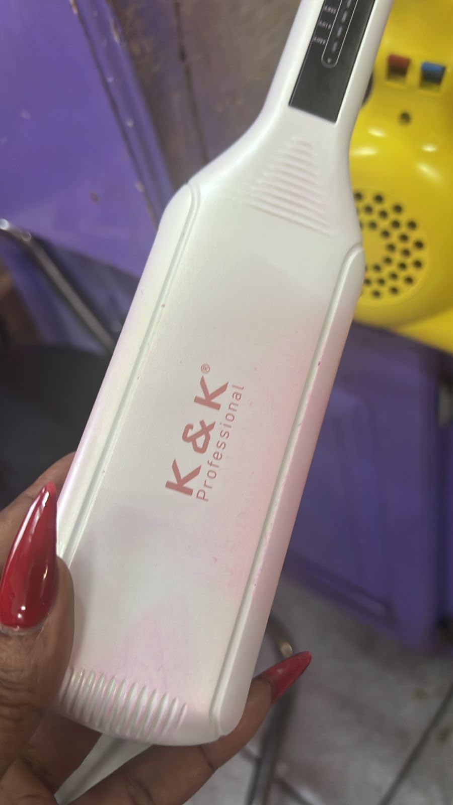K&K 2.25 Inch Wet to Straight Hair Straightener，Shine Therapy Flat Iron customer photo 1