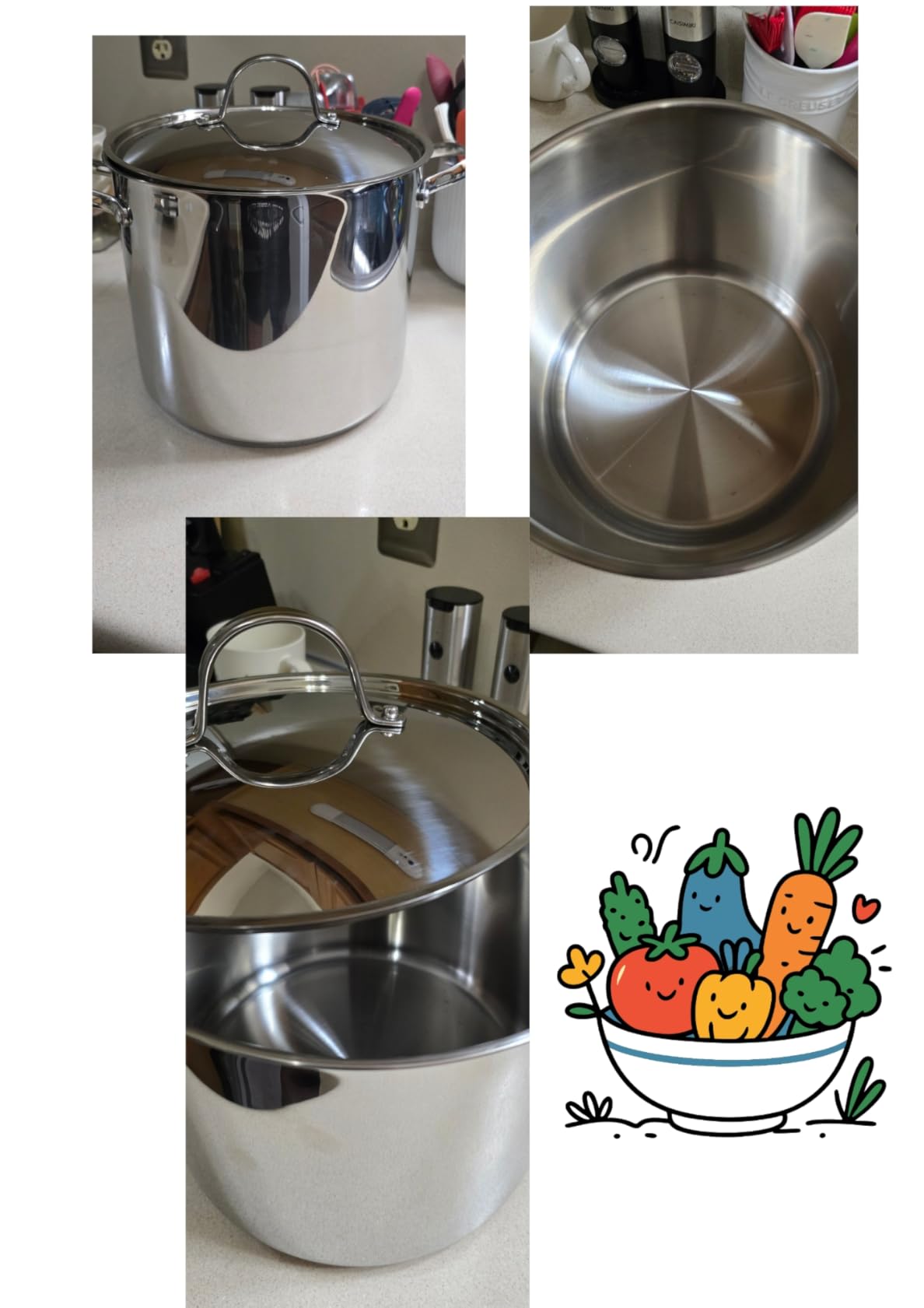 Cooks Standard 6 Quart Stainless Steel Stock Pot - Induction Deep Cookware | Cooking Pot with Lid, Heavy Duty Thick Bottom for Pasta, Soups, and Small Family Meals, Dishwasher Safe customer photo 2
