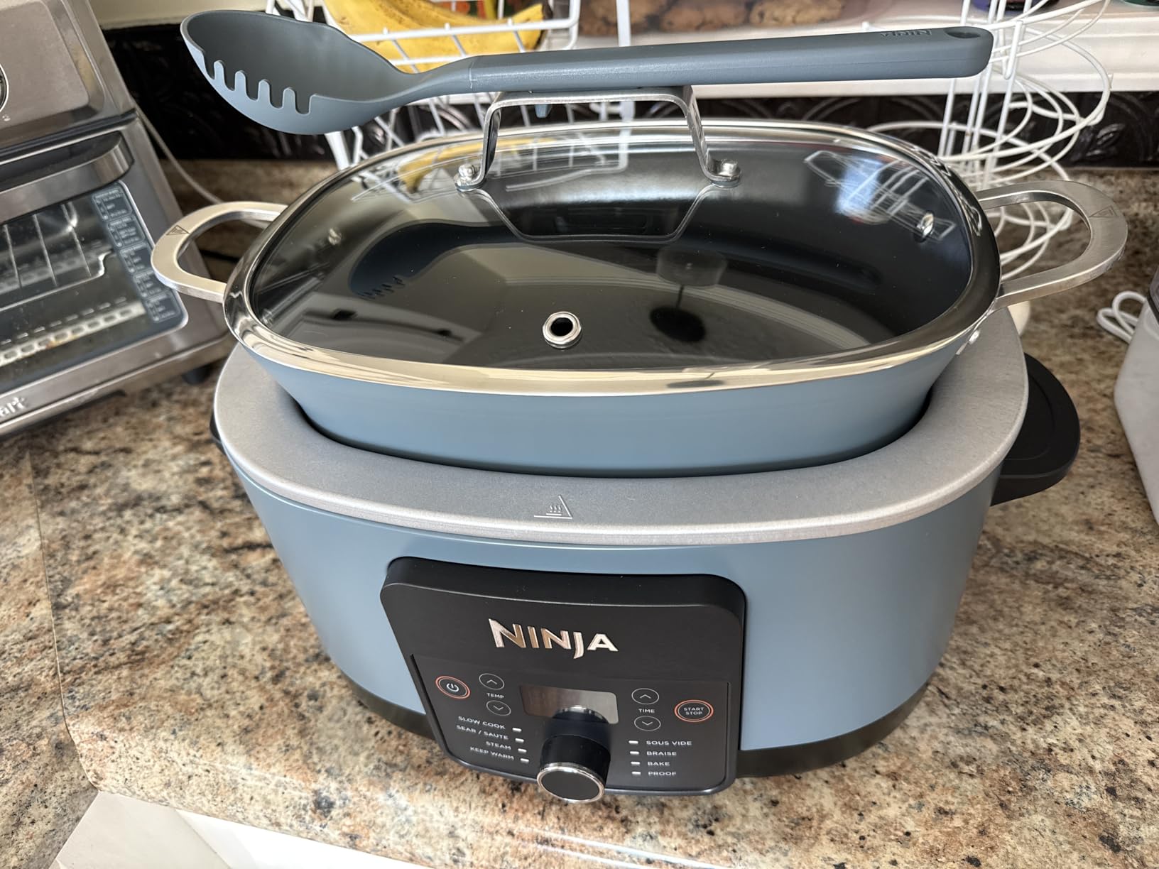 Ninja Everyday PossibleCooker Pro, 6.5-qt, Midnight Blue, MC1101 | 10-in-1, 8 functions: Slow Cook, Sear/Saute, Braise, Rice, Oats & Pasta. Replaces 10 appliances customer photo 1