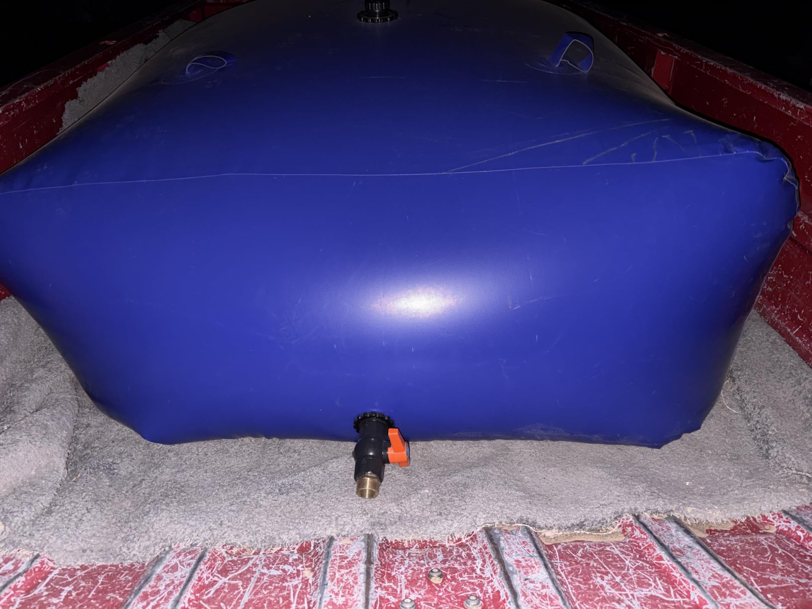 400 L/100 gal Water Bladder Storage Containers, Foldable Portable Water Tank Large Capacity Soft Water Bag, Drought Resistance, Fire Prevention, Emergency Water customer photo 2
