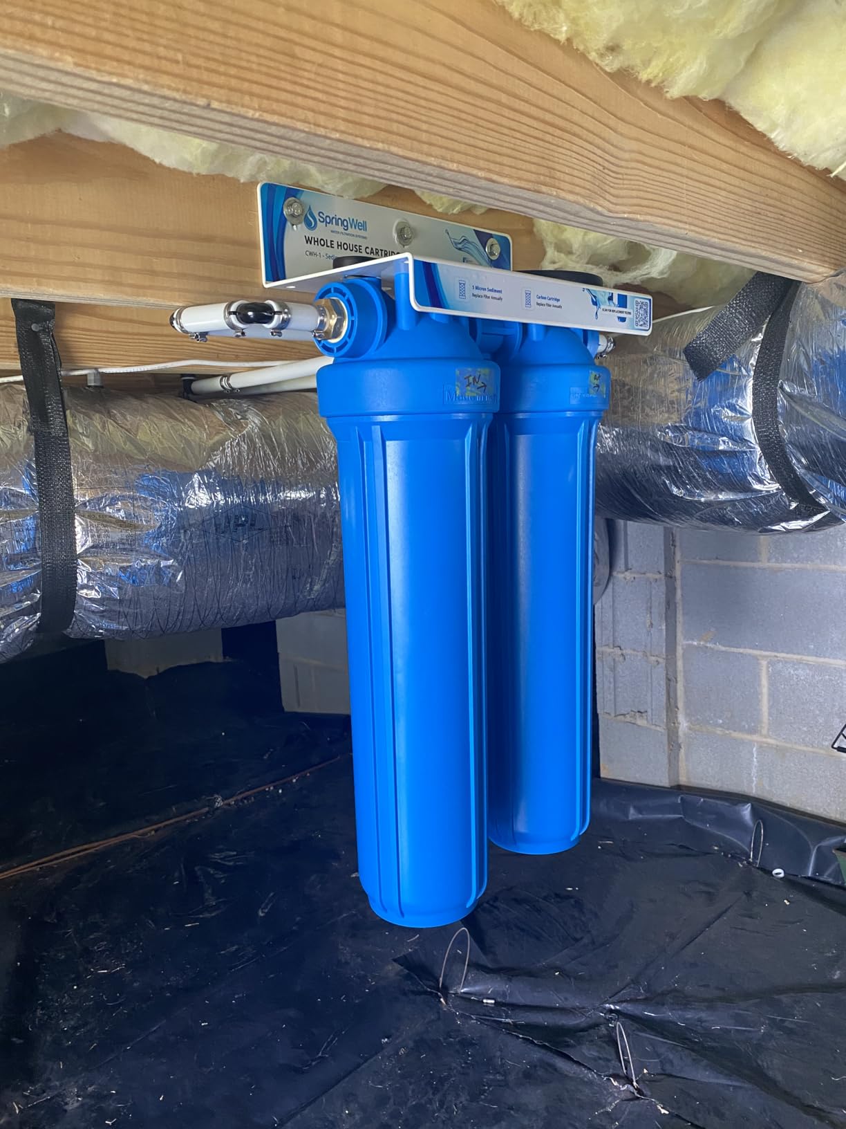 SpringWell Whole House Water Filter Cartridge System - Carbon + Sediment Filter customer photo 1