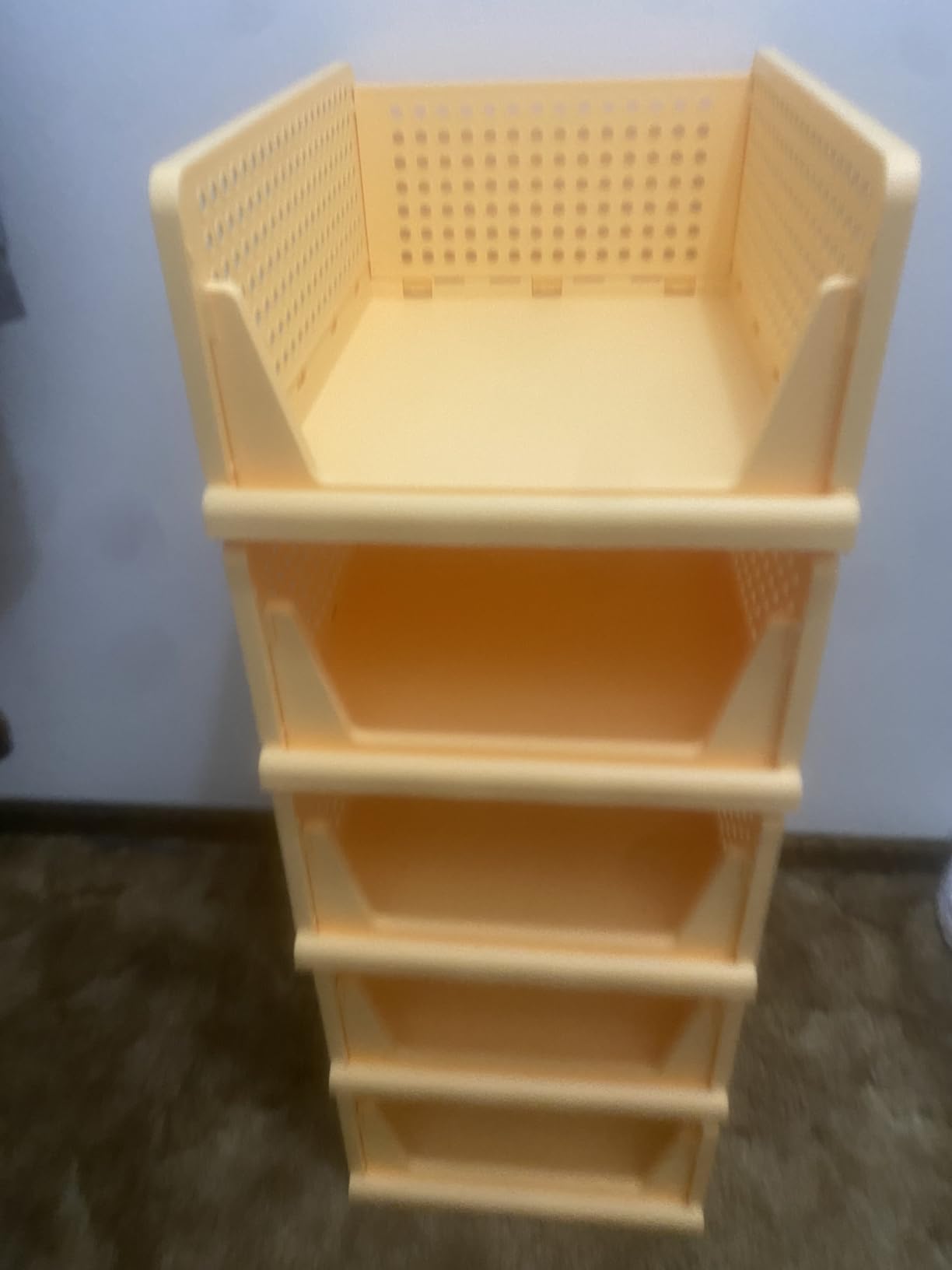 SNSLXH Closet Organizers and Storage, 5 Pack Stackable Closet Bins customer photo 1