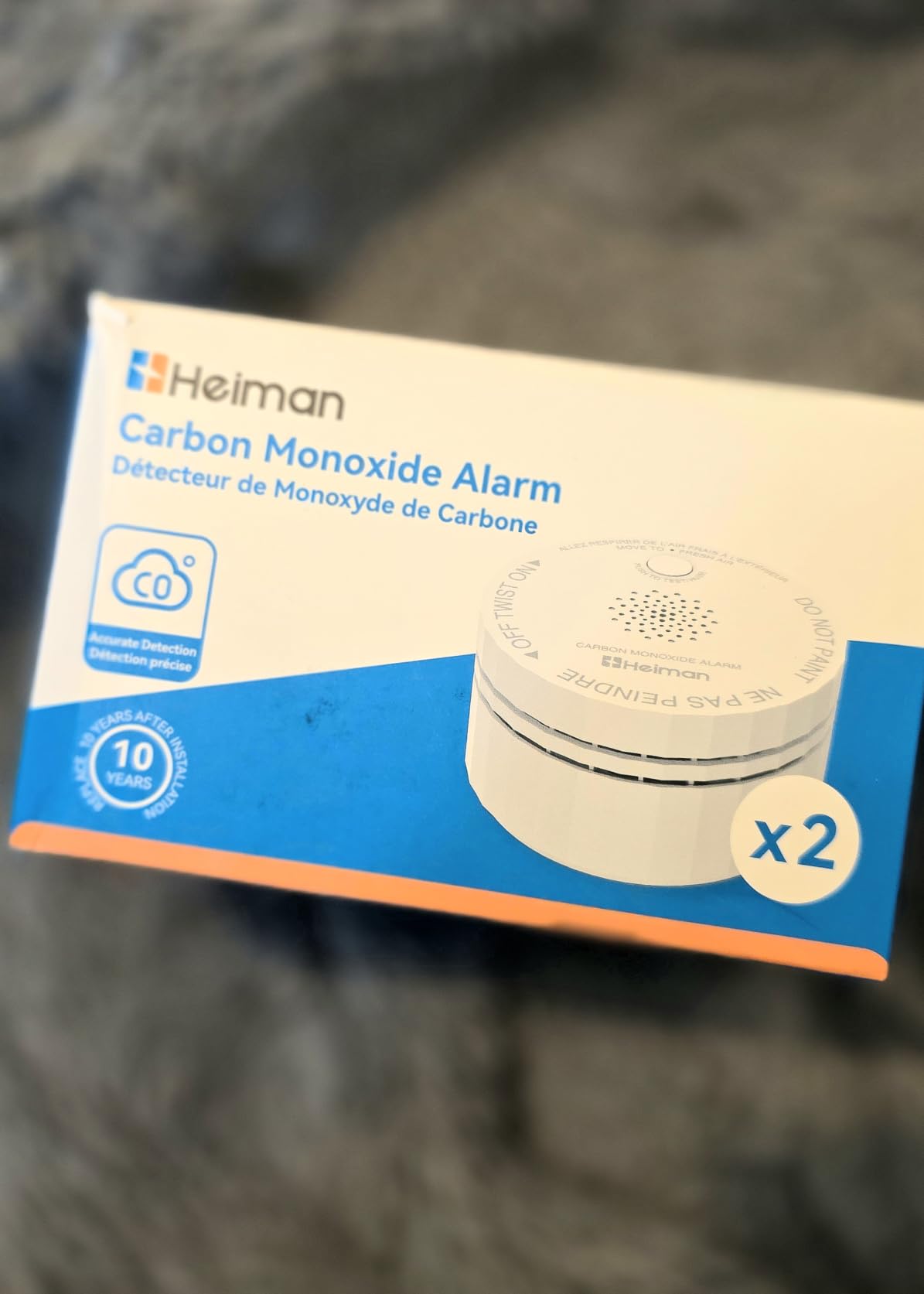 Heiman Carbon Monoxide Detectors, 10-Year Product Life CO Detector, C1-S customer photo 2