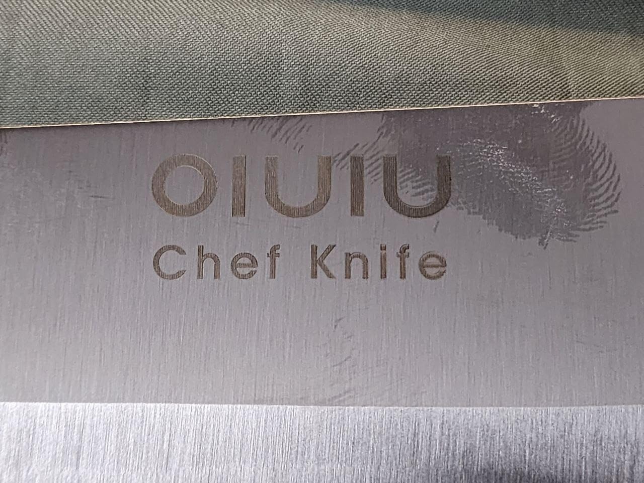 OLULU 8 inch Chef Knife, Razor Sharp Kitchen Knife with Protective Knife Sheath, Razor Sharp Slicing Knife with Ergonomic Handle, German Stainless Steel, Dishwasher Safe (Brown Color) customer photo 1