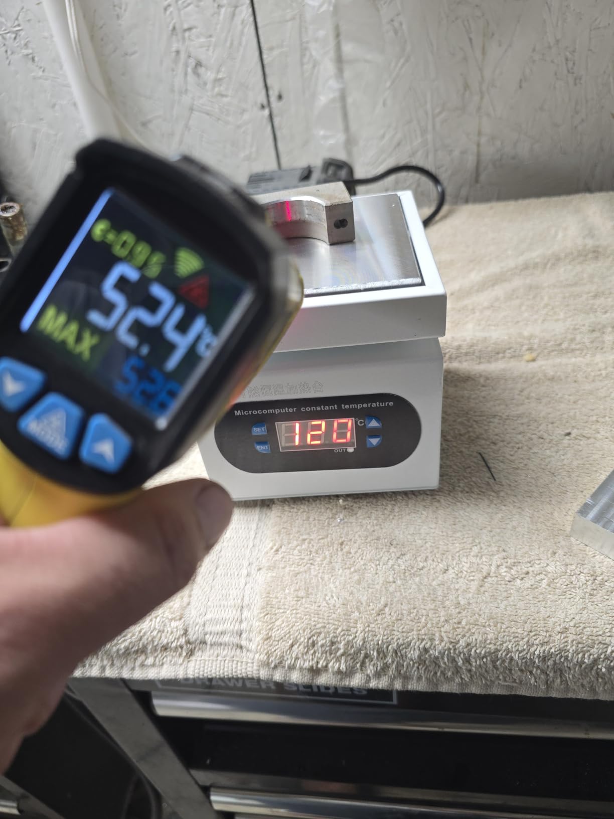 350W Soldering Hot Plate, 100×100mm LED Microcomputer Preheat Rework Heater customer photo 1