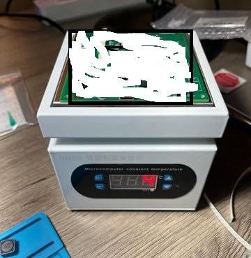 350W Soldering Hot Plate, 100×100mm LED Microcomputer Preheat Rework Heater customer photo 2