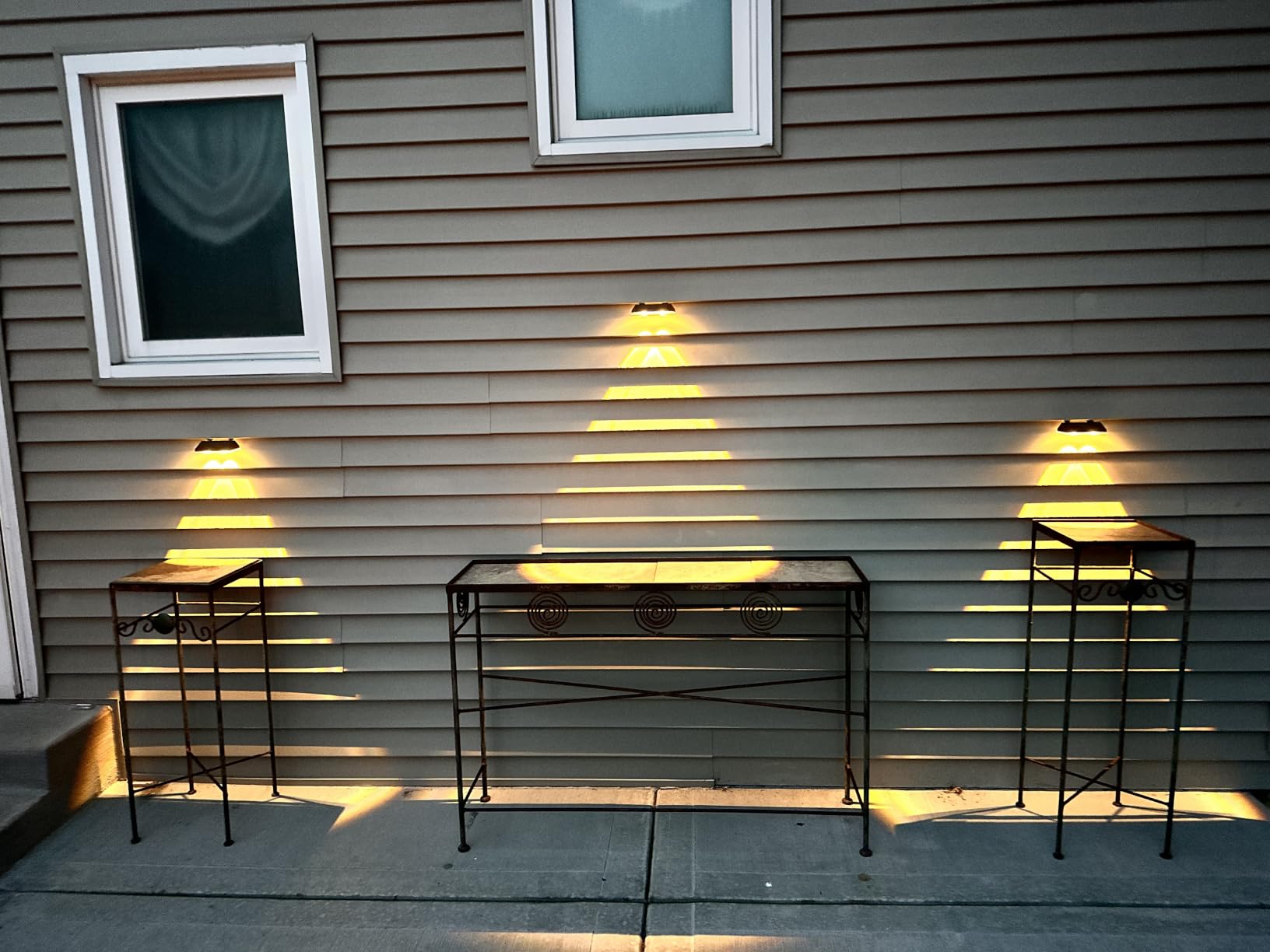 Solar Fence Lights Outdoor, 2700/4000/6000K 3 Mode, 8-12H, Black, 8 Pack customer photo 1