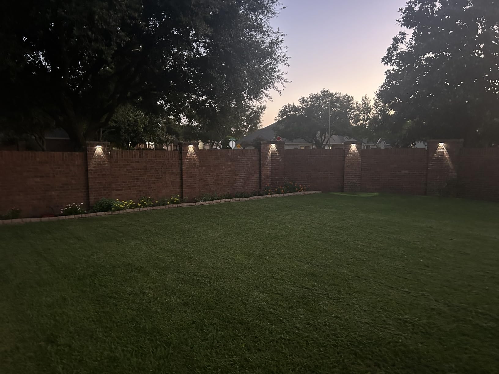 Solar Fence Lights Outdoor, 2700/4000/6000K 3 Mode, 8-12H, Black, 8 Pack customer photo 2