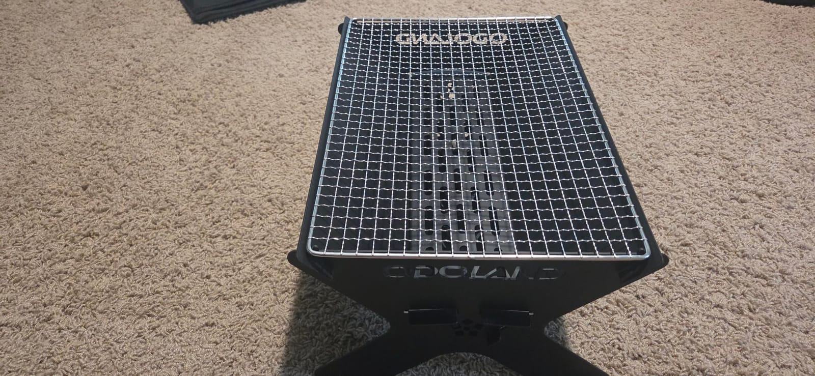 Odoland Portable Folding Charcoal Grills for Outdoor Cooking Bonfire BBQ customer photo 2
