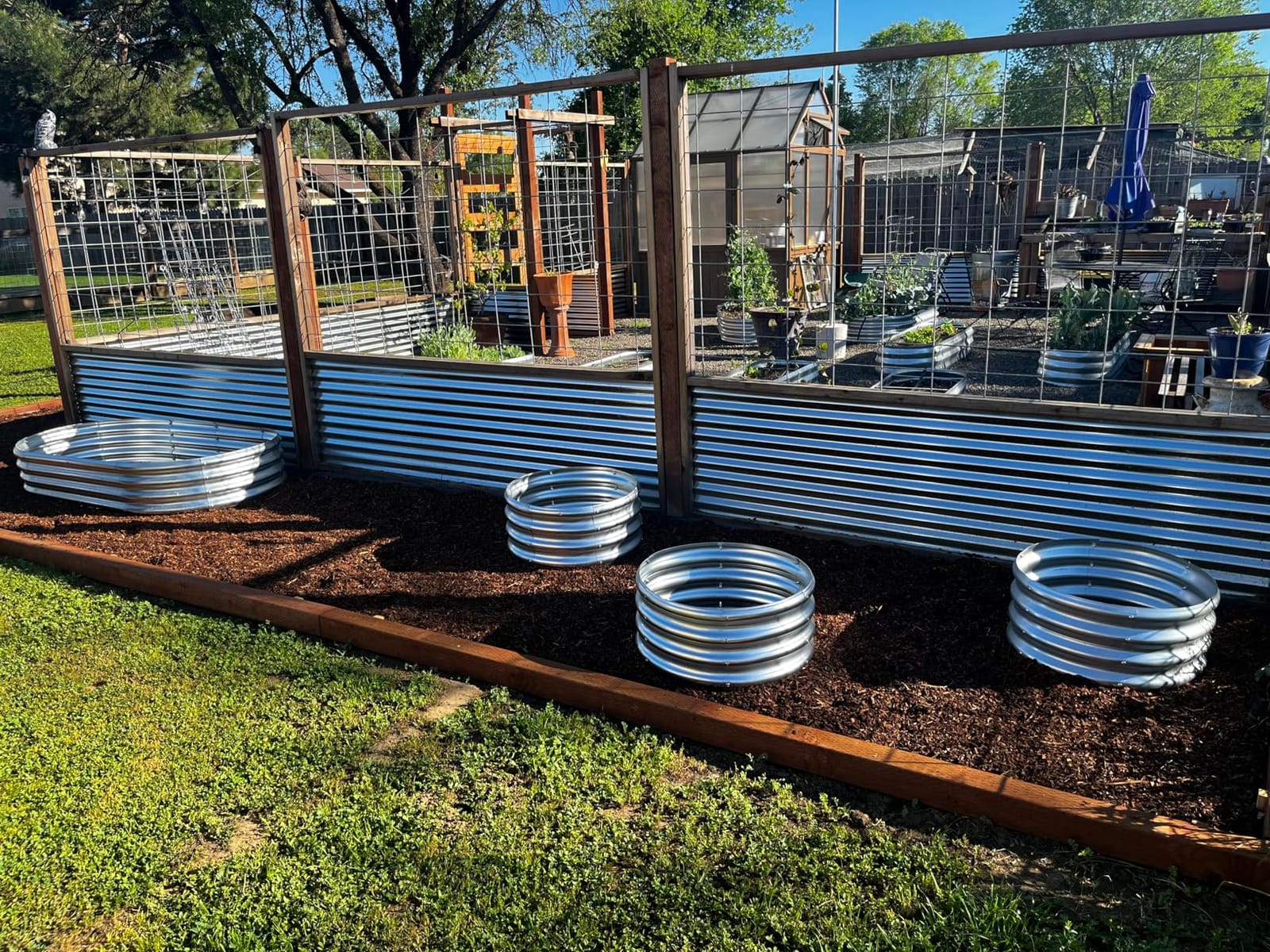 JERIA Raised Garden Bed,Galvanized Raised 2 Pcs 4×2×1ft Planter Boxes Outdoor with Easy Assembly, Large Garden Bed for Vegetables, Fruits, Flower customer photo 1