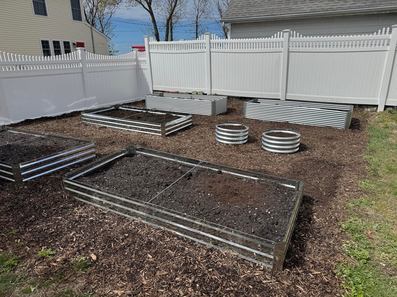 JERIA Raised Garden Bed,Galvanized Raised 2 Pcs 4×2×1ft Planter Boxes Outdoor with Easy Assembly, Large Garden Bed for Vegetables, Fruits, Flower customer photo 2