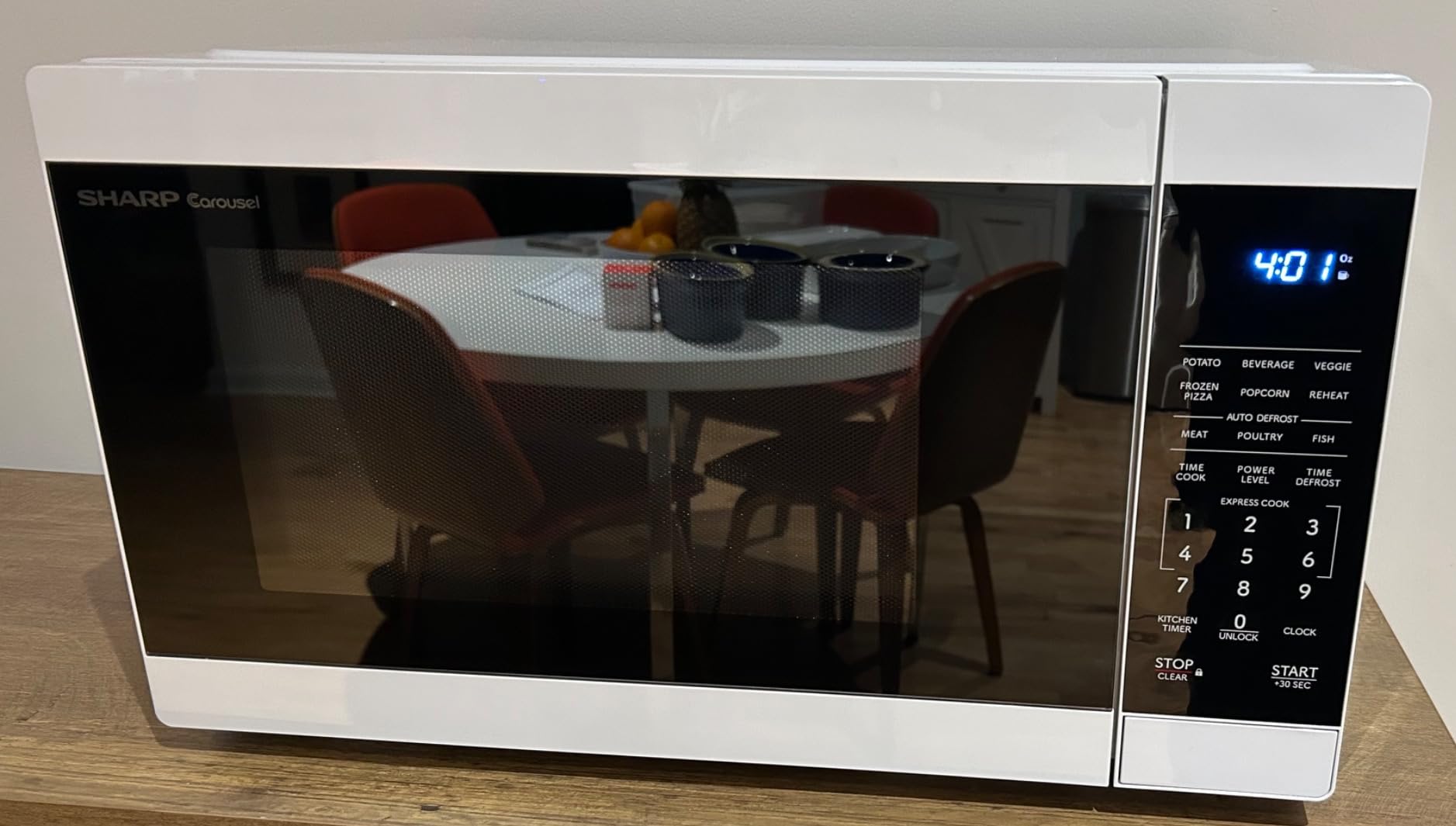 Sharp SMC1162KS 1.1 cu. ft. 1000W Stainless Steel Countertop Microwave Oven | Removable 12.4