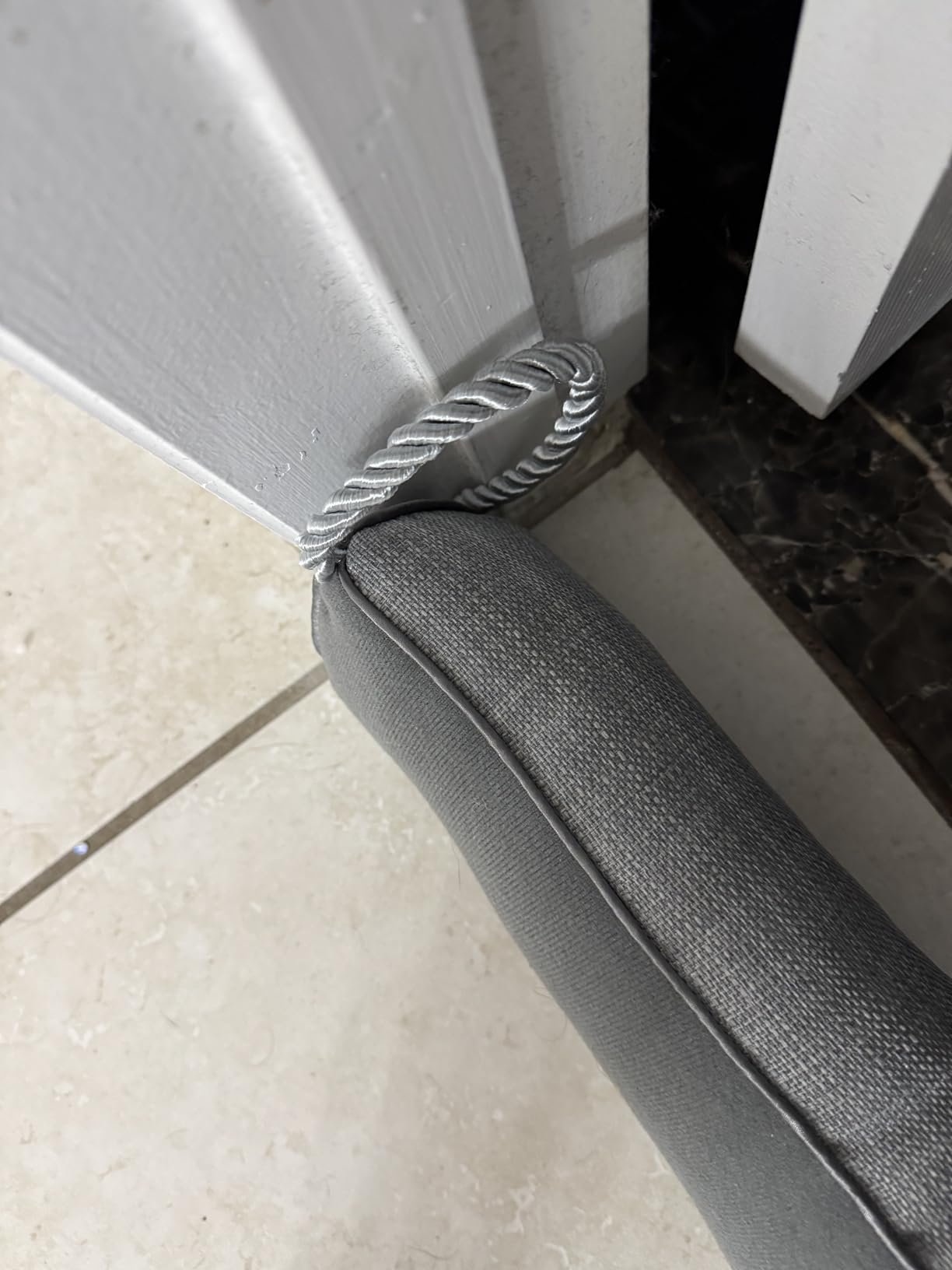 GORILLA GRIP Weighted Door Draft Stopper for Bottom of Doors, 32in Grey customer photo 2