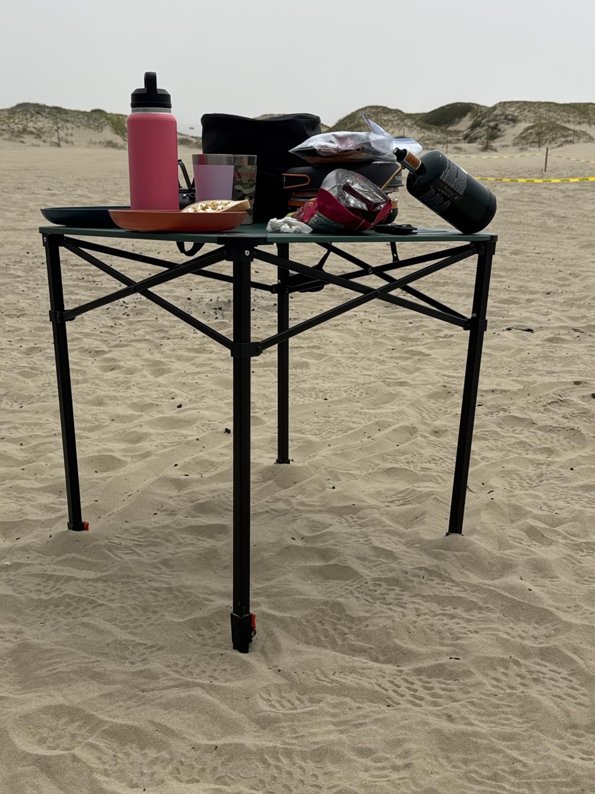 VILLEY Folding Camping Square Table, Portable Aluminum Table, Small customer photo 1