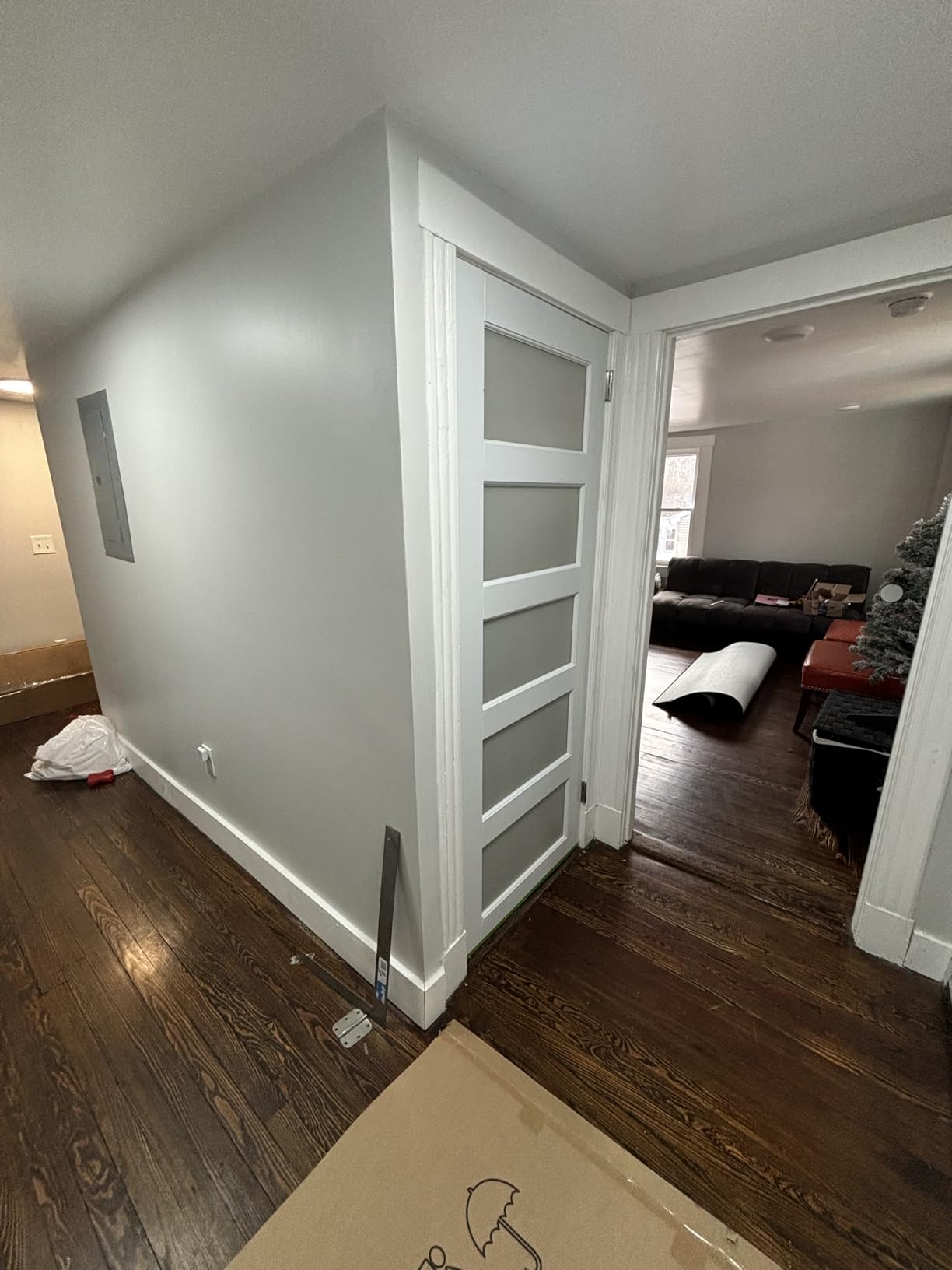 30x80 Interior Door Slab,5-Lite Frosted Glass Doors,Pantry Door,Room Doors customer photo 1