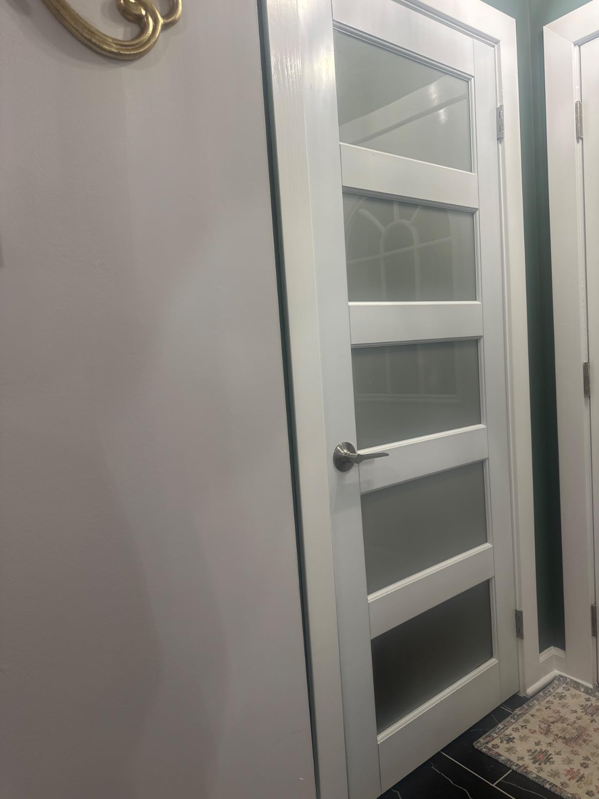 30x80 Interior Door Slab,5-Lite Frosted Glass Doors,Pantry Door,Room Doors customer photo 2