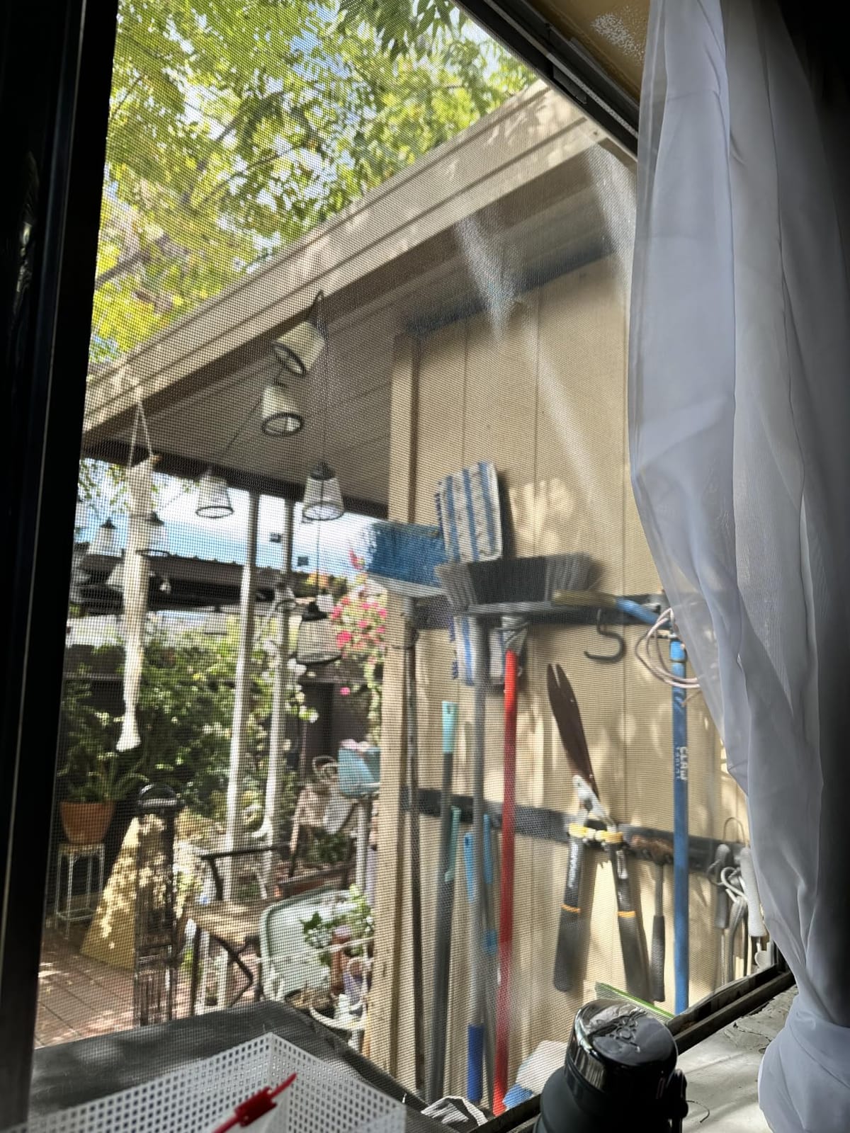 Magnetic Window Screen, 47x51in, White Frame Gray Fiberglass Mesh customer photo 1