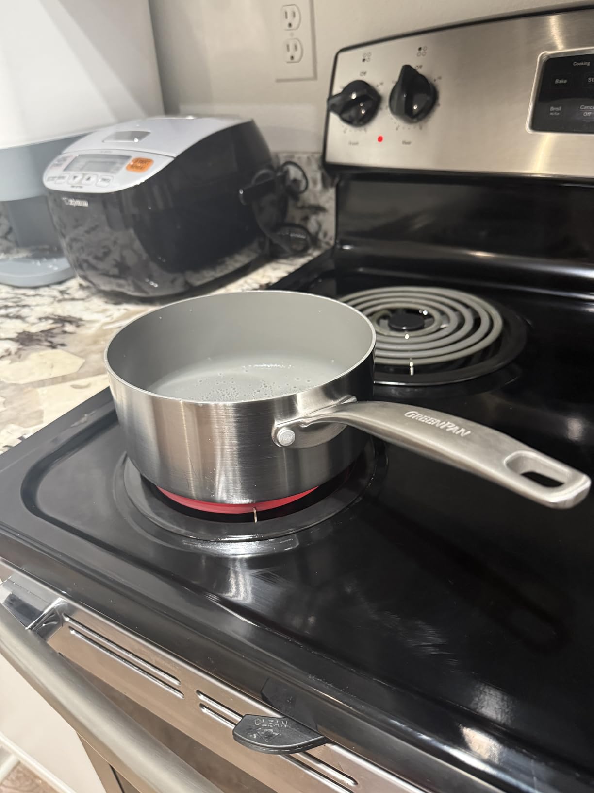 5304430149 5304430150 Black Porcelain Drip Pan Set & MP22YA Electric Range Burner Element Unit Set by Cenipar-Compatible with Frigi-daire Ken-more Cros-ley Tap-pan Range Oven/Stove customer photo 2
