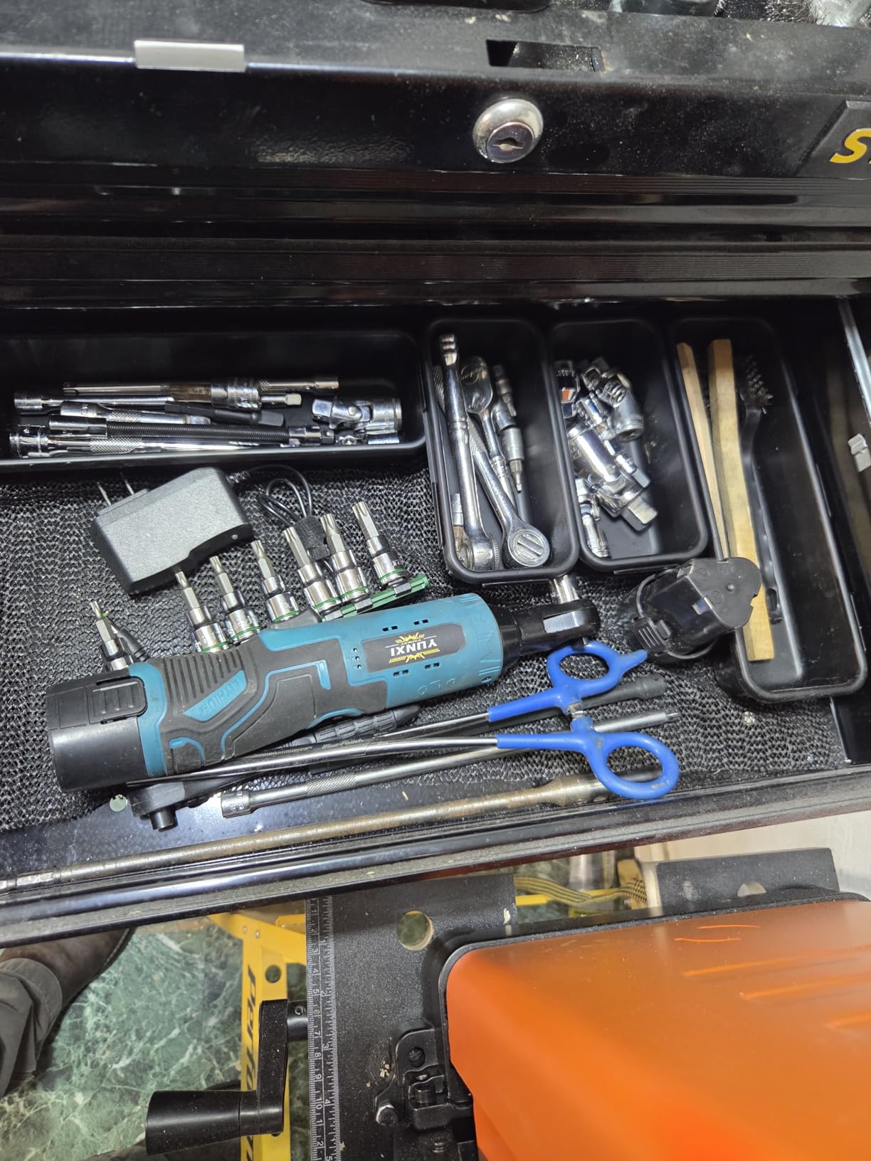 A-LuGei 【𝗠𝗶𝗹𝗶𝘁𝗮𝗿𝘆 Grade】 Tool Box Organizer Garage Organization customer photo 2