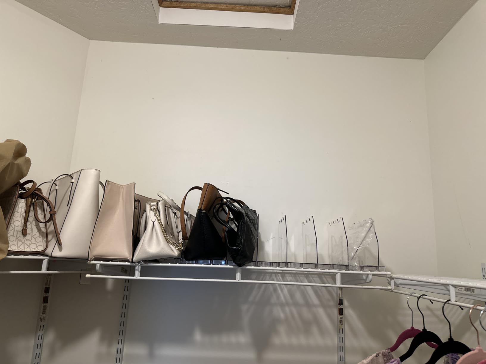 Ronlap Purse Storage Organizer for Closet Clear Shelf Dividers Rack, 2 Pack customer photo 2