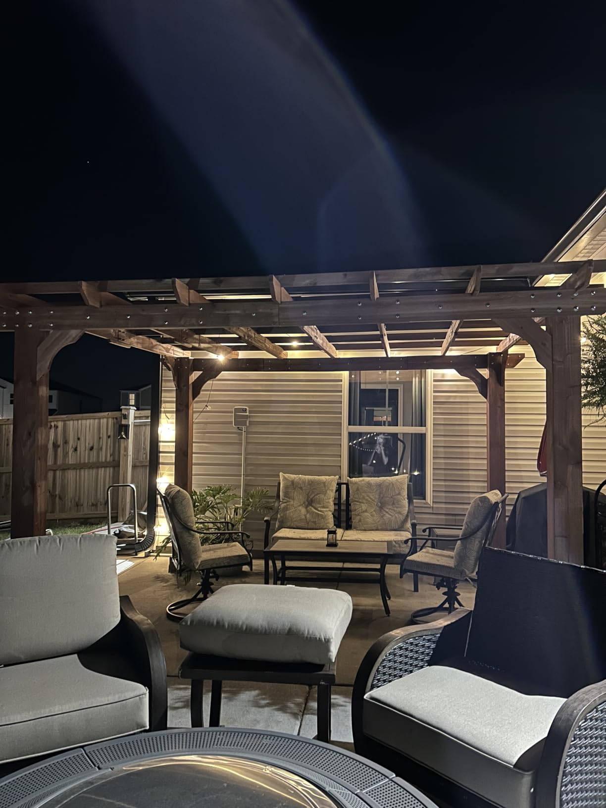 MUPATER 10x12 FT All Cedar Wooden Pergola, Kit with Stakes, Quality Supported Structure, Snow and Wind Supported,Outdoor Pergola with Cedar Framed for Backyard, Deck, Lawn customer photo 2