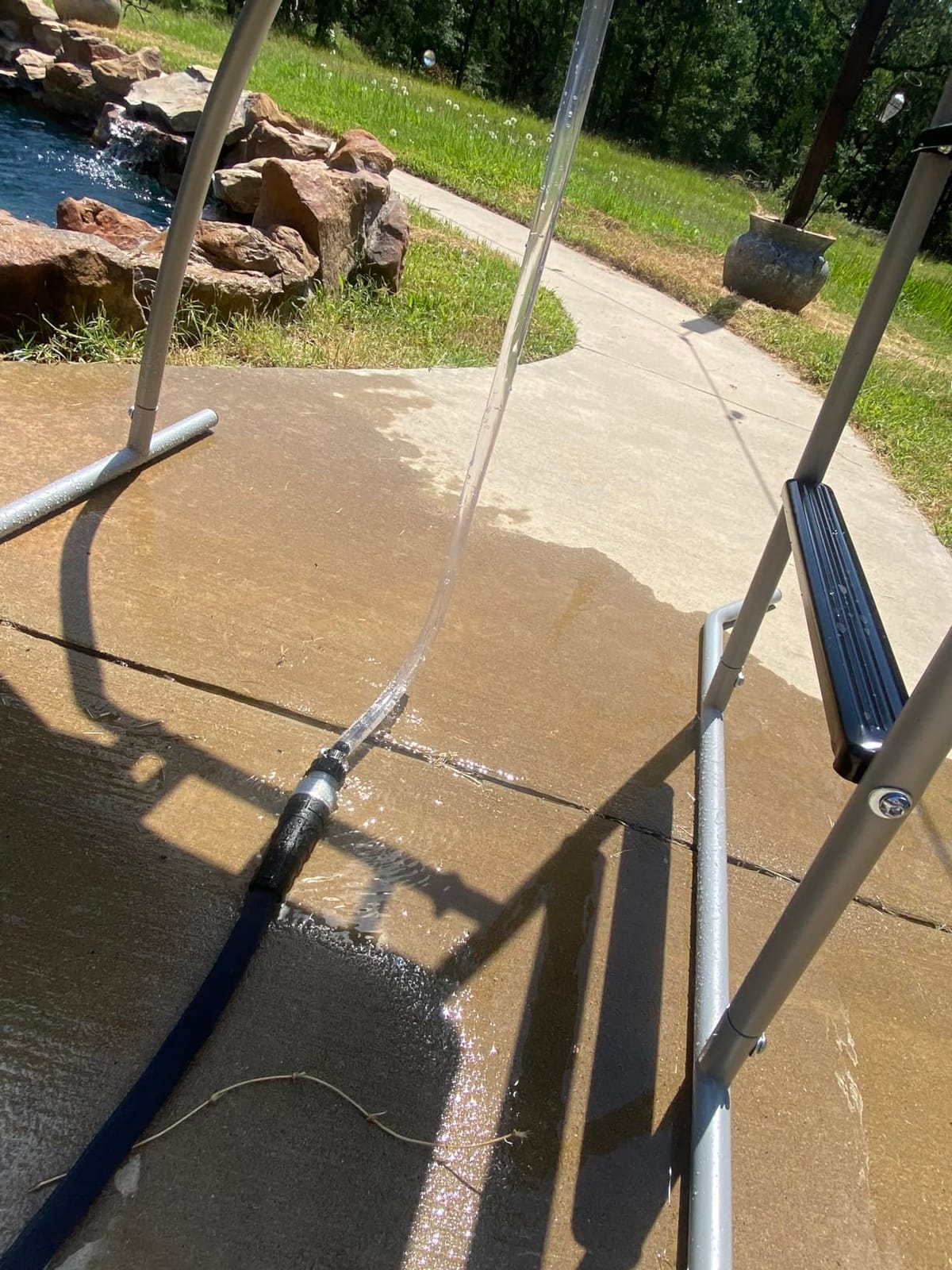 XDP Recreation 6 Foot Water Wave Slide with Built in Adjustable Sprinkler, Freestanding with Ground Pad and Hose Extension for Lawn Fun, Ages 3 to 8 customer photo 2