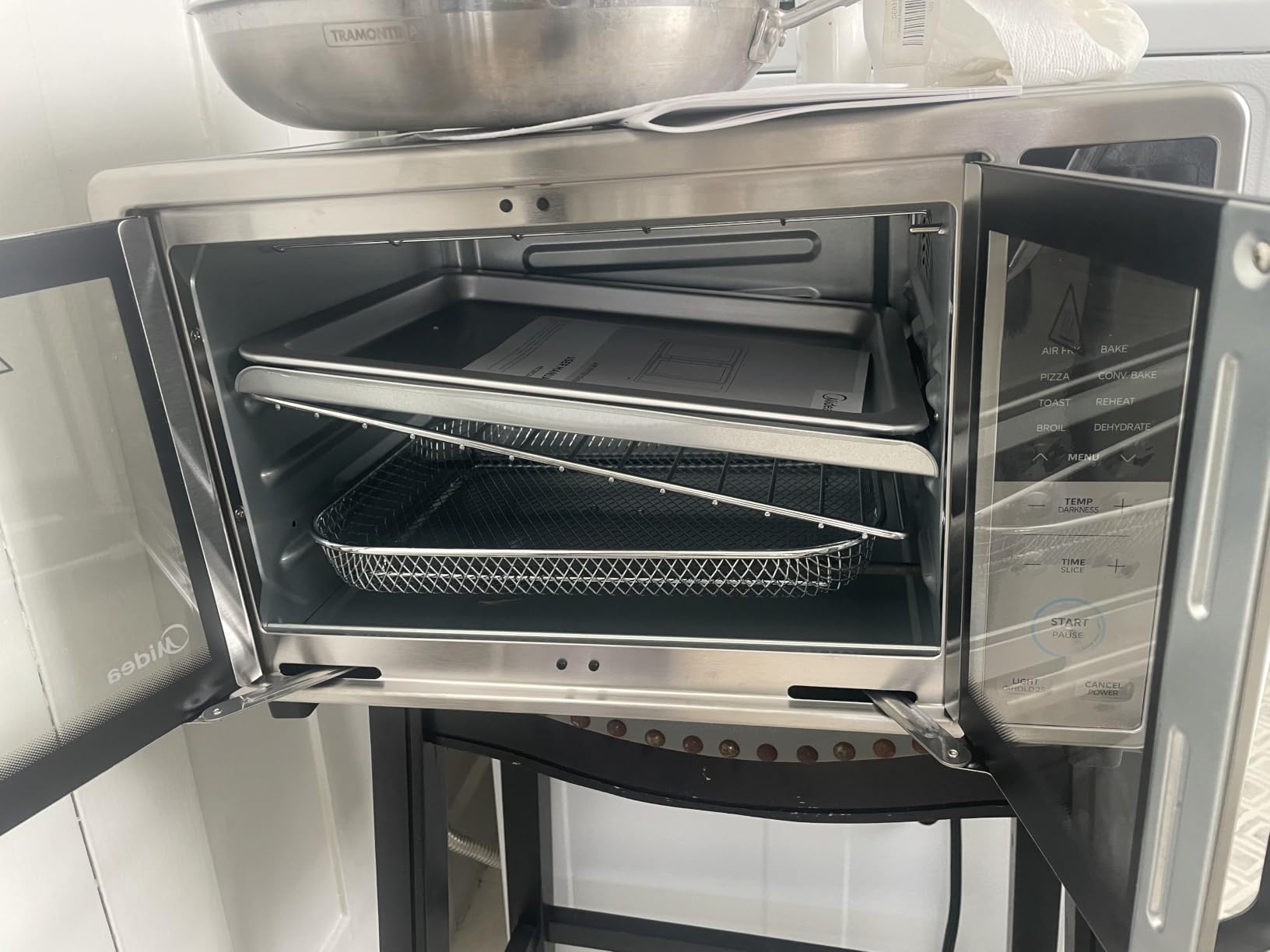 Midea Flexify Classic French Door Toaster Oven Air Fryer Combo, 26.4 QT | 10-in-1 Large Capacity, 26.4 QT Countertop Oven, 25% Faster Cooking and 90% Less Oil, Stainless Steel customer photo 1